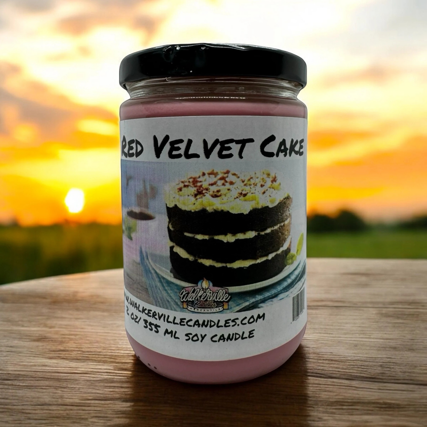 Red Velvet Cake 100% Coconut Soy Eco-friendly 12 oz Candle