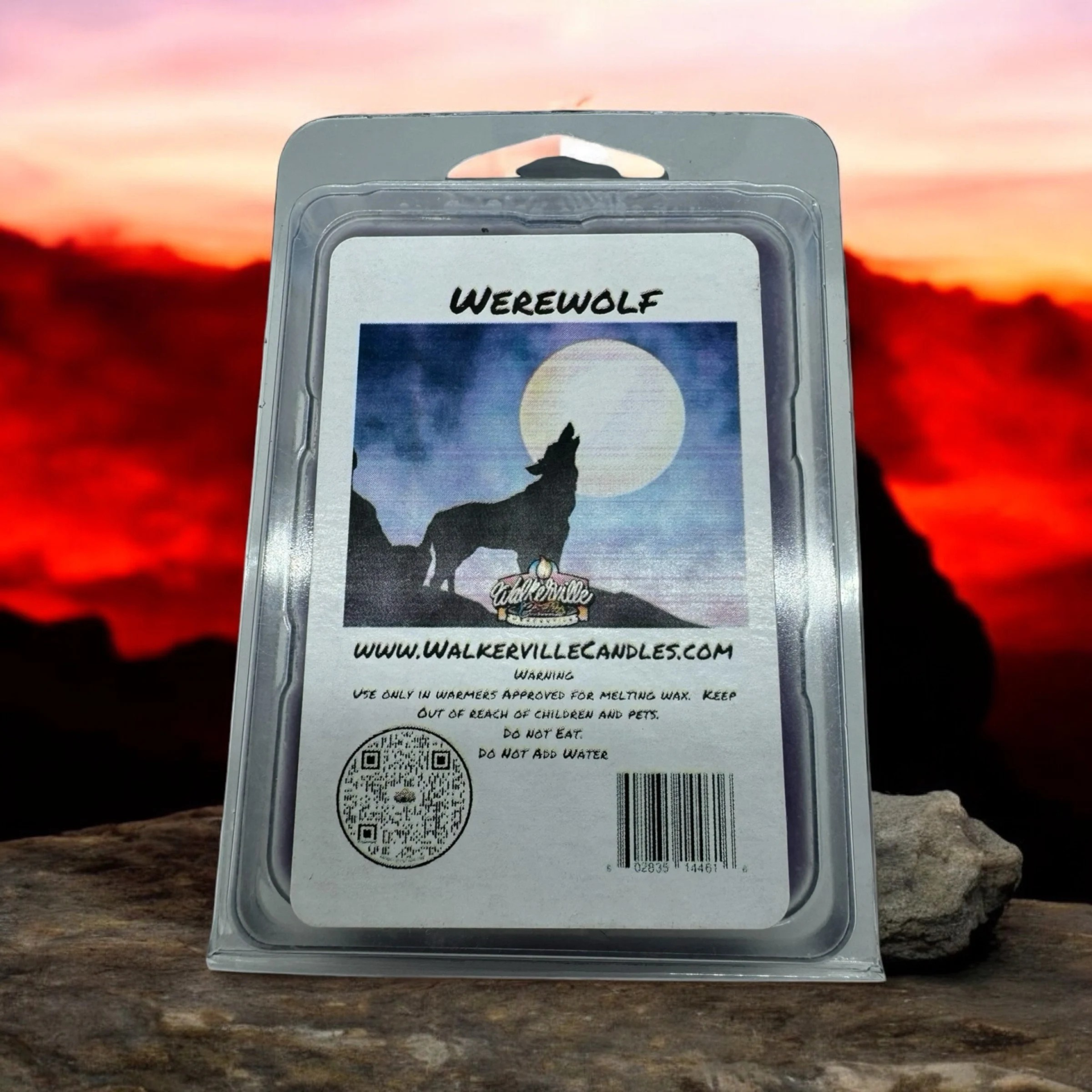 Werewolf Vegan Soy wax, Hand-poured, Eco-friendly Clean Woodsy Halloween Wax Melt