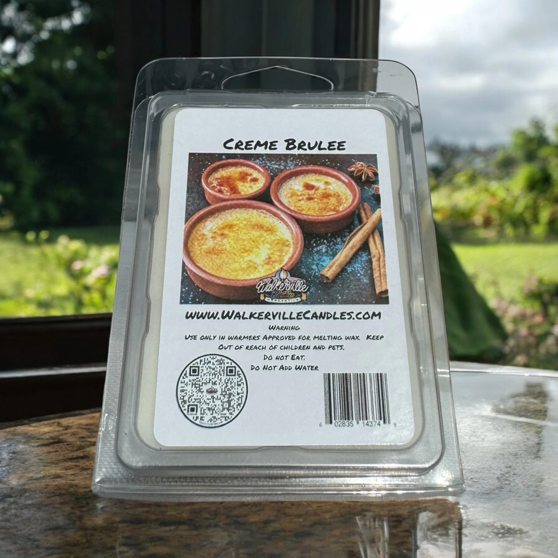 Crème Brulée Vegan Soy wax, Hand-poured, Eco-friendly Bakery Food Drink Wax Melt