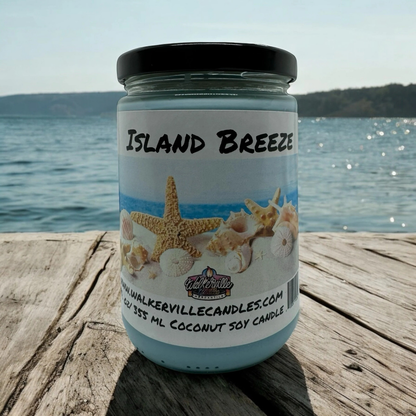 Island Breeze 100% Coconut Soy Eco-friendly 12 oz Candle