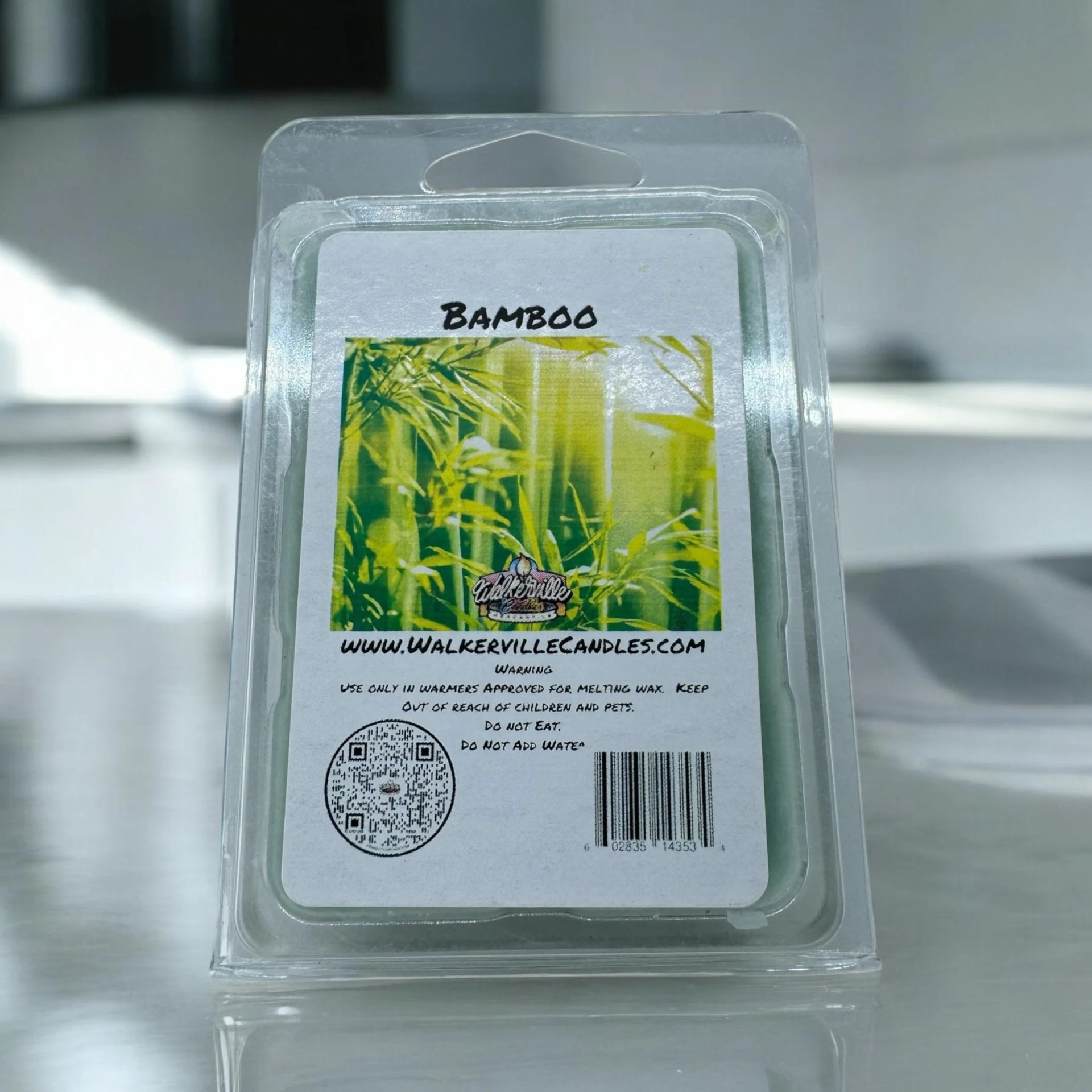 Bamboo Vegan Soy wax, Hand-poured, Eco-friendly Clean Woodsy Wax Melt