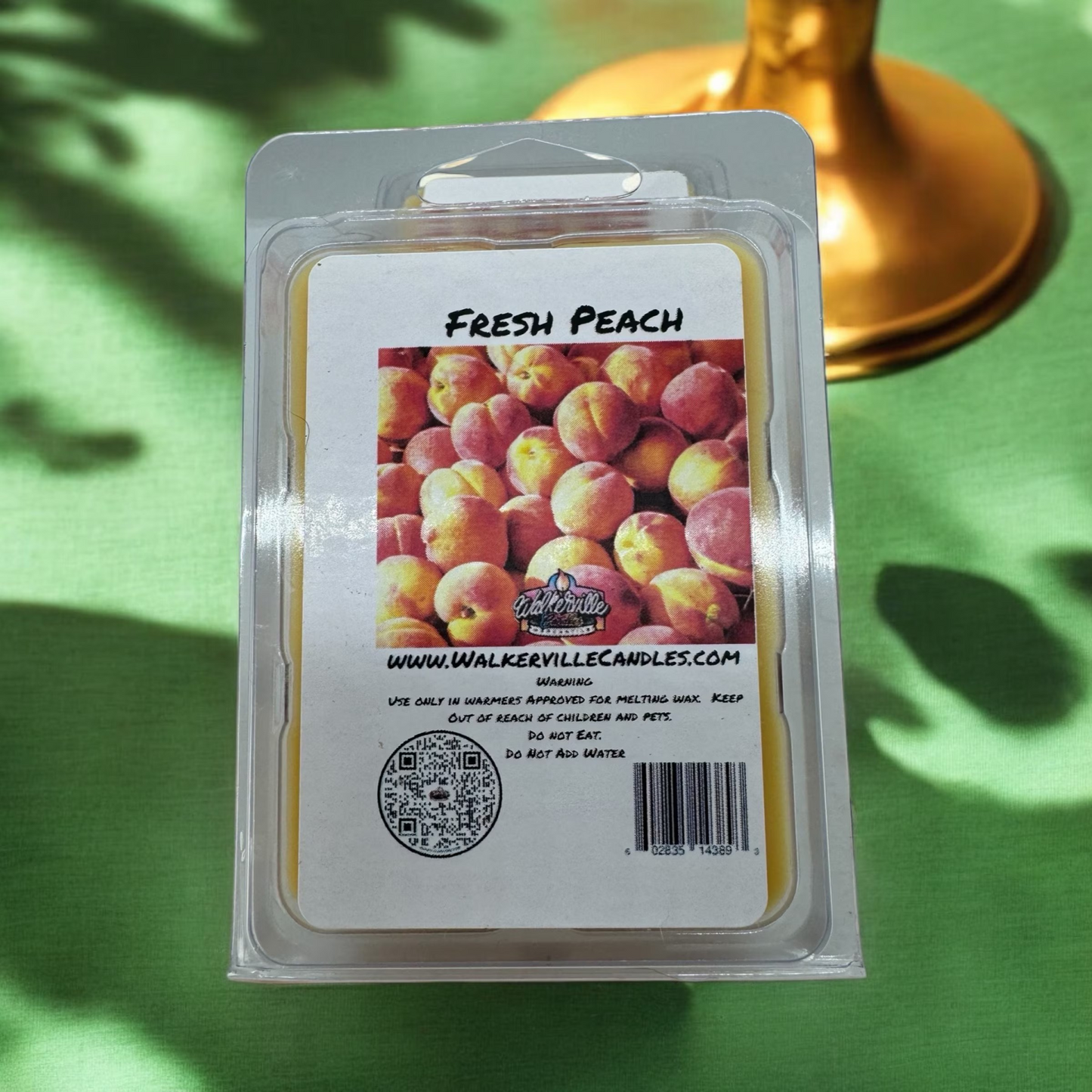 Fresh Peach Scented Handmade, Eco-friendly Wax Melt