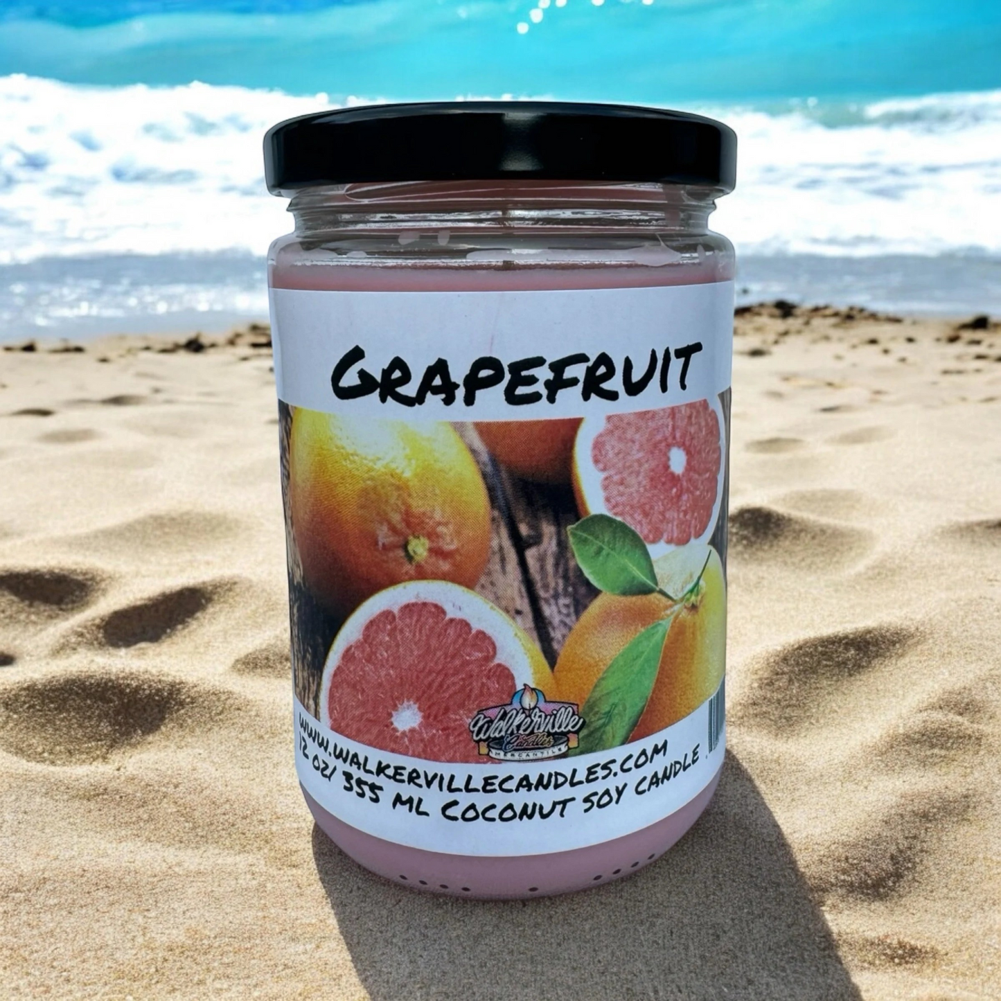 Grapefruit 100% Coconut Soy Eco-friendly 12 oz Candle