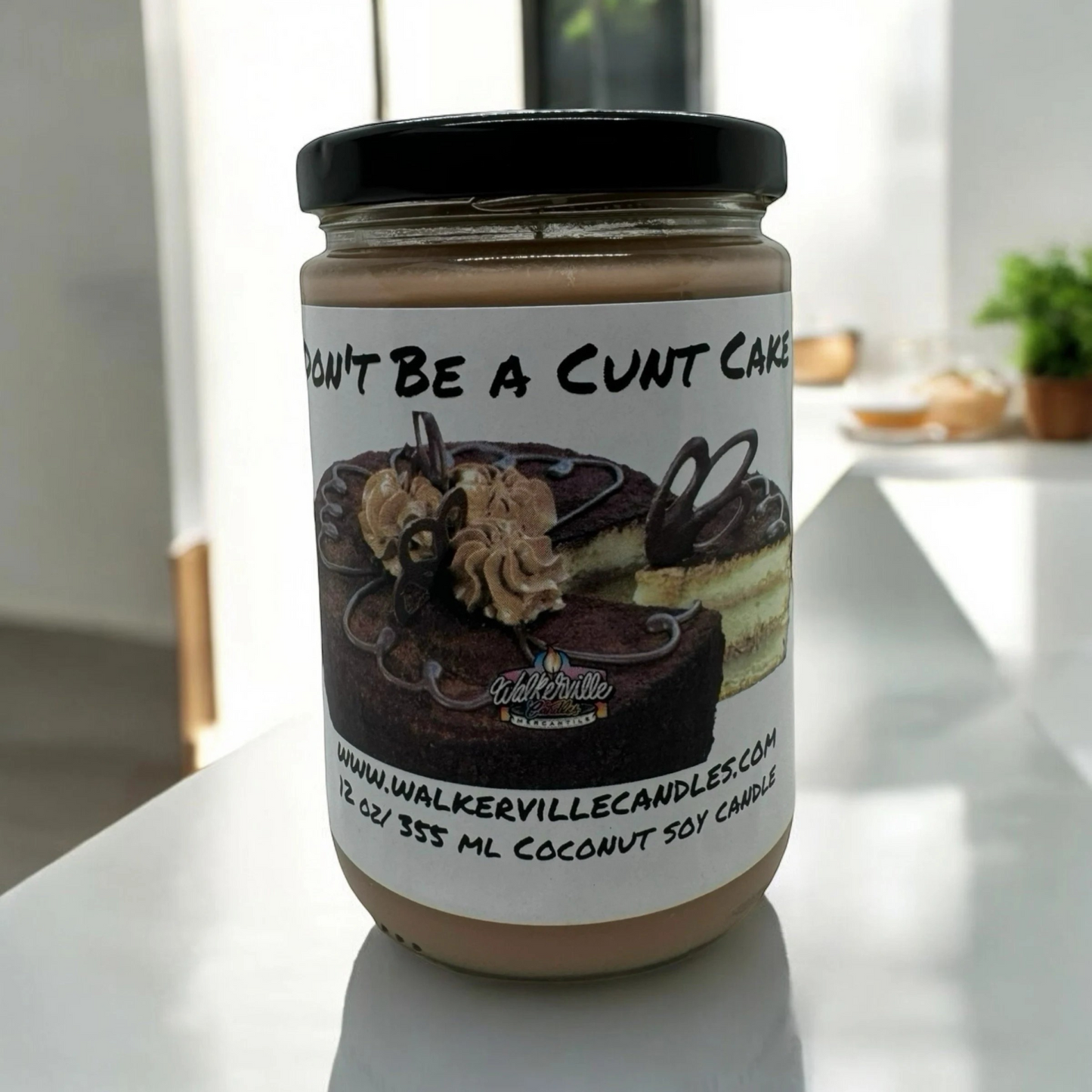 Don't Be a Cunt Cake 100% Coconut Soy Eco-friendly 12 oz Candle