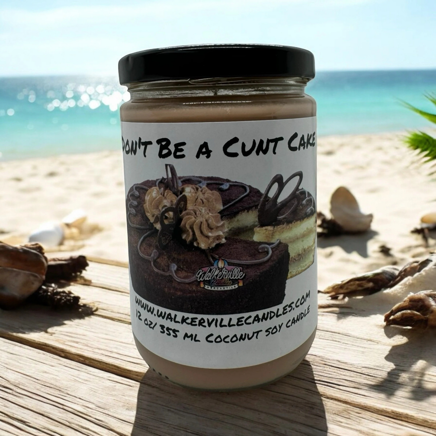 Don't Be a Cunt Cake 100% Coconut Soy Eco-friendly 12 oz Candle