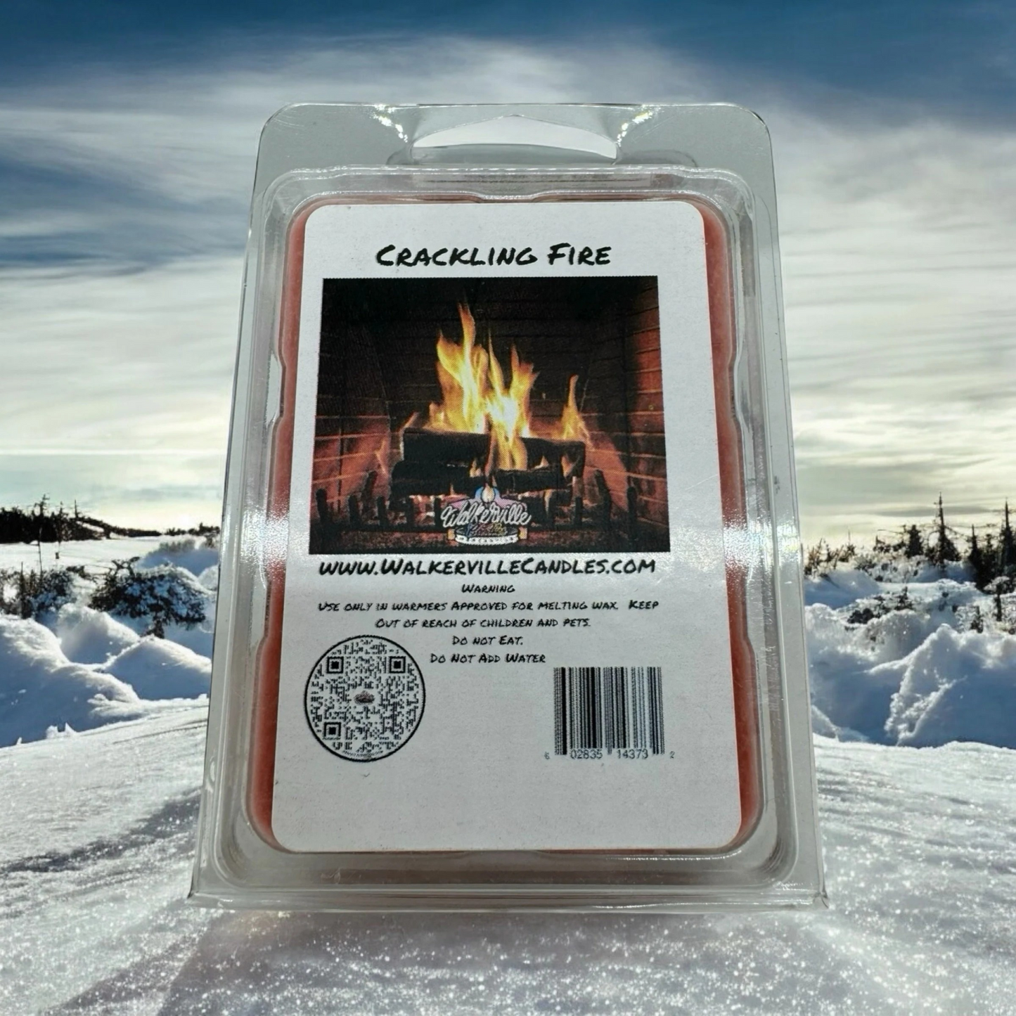 Crackling Fire Scented Handmade, Eco-friendly Wax Melt