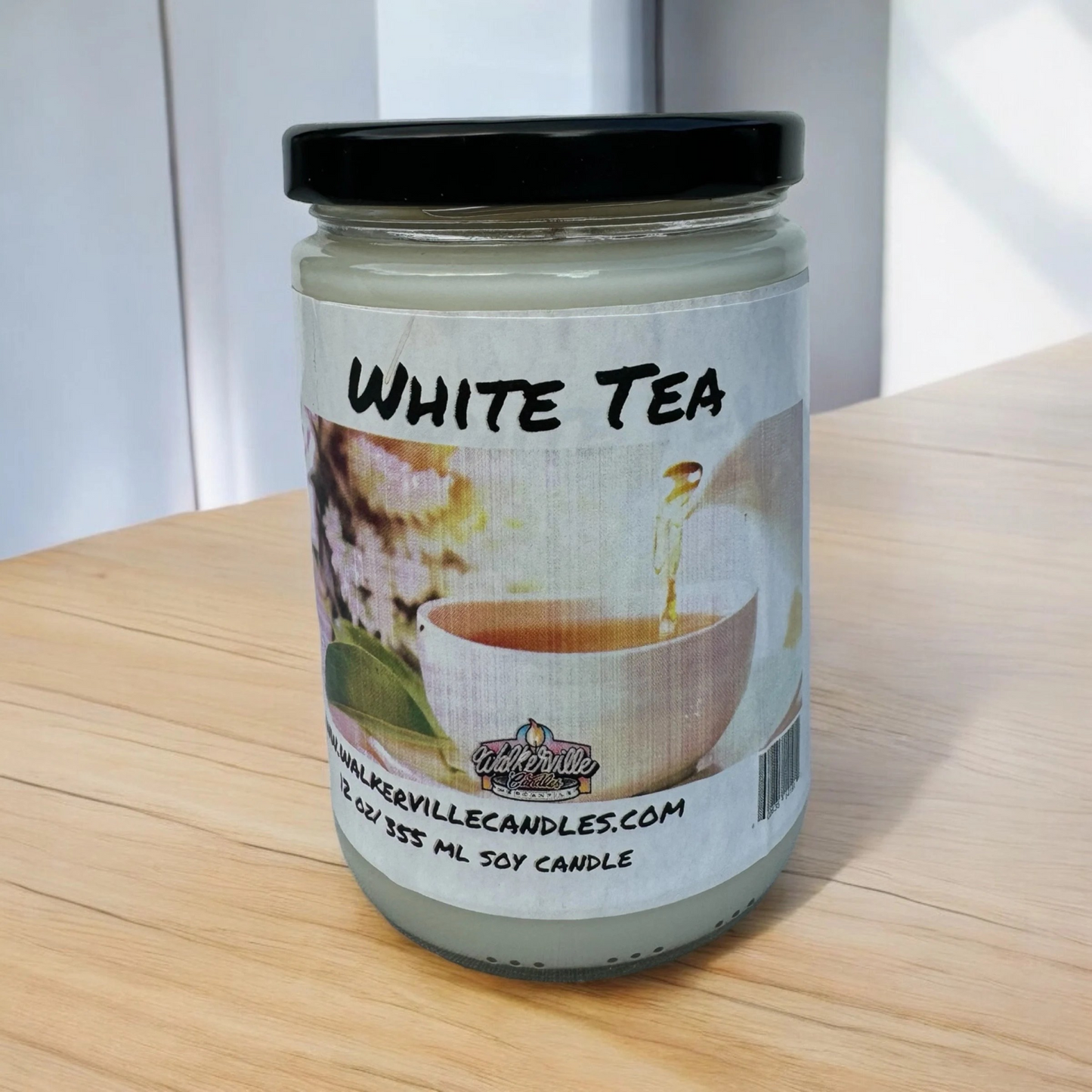 White Tea 100% Coconut Soy Eco-friendly 12 oz Candle
