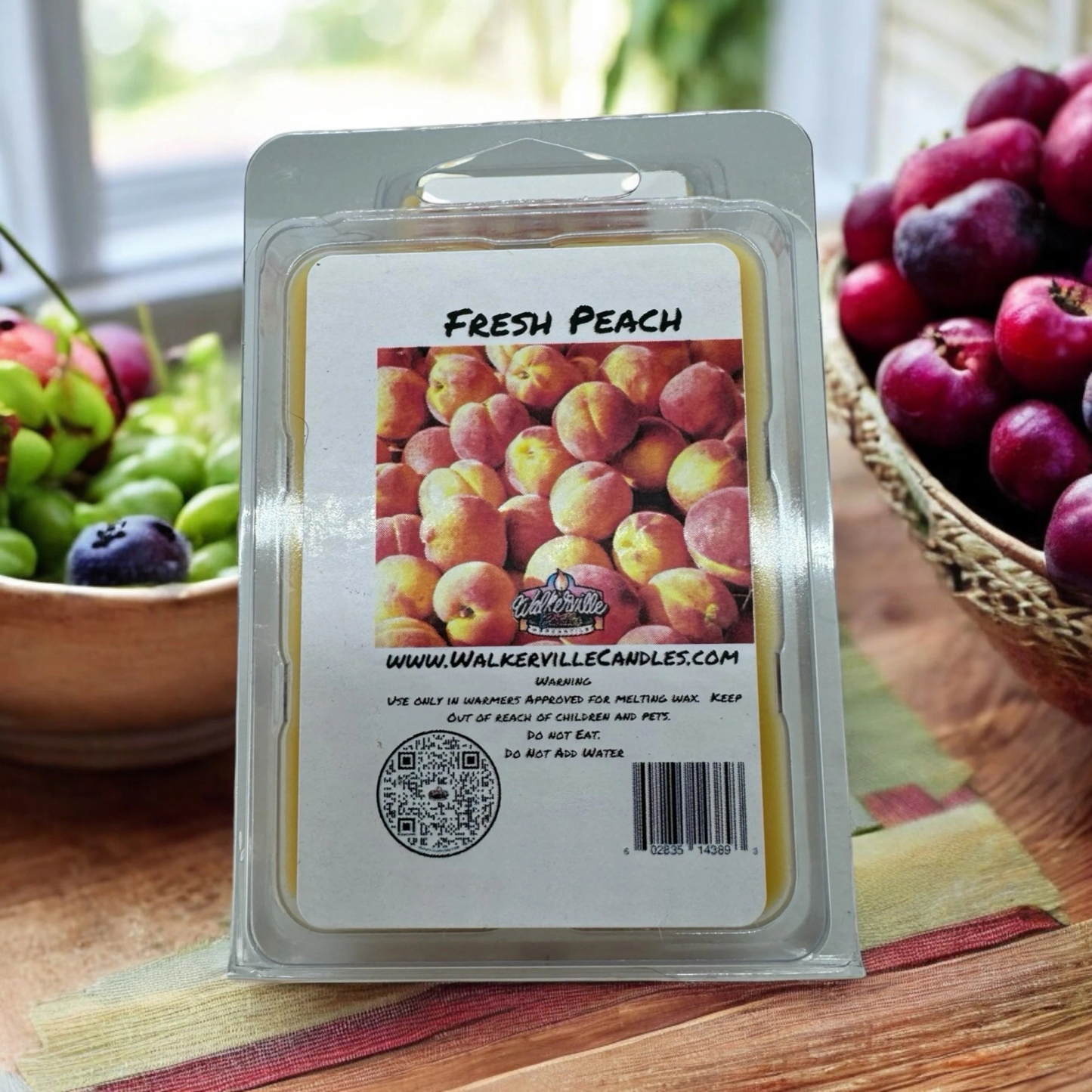 Fresh Peach Scented Handmade, Eco-friendly Wax Melt