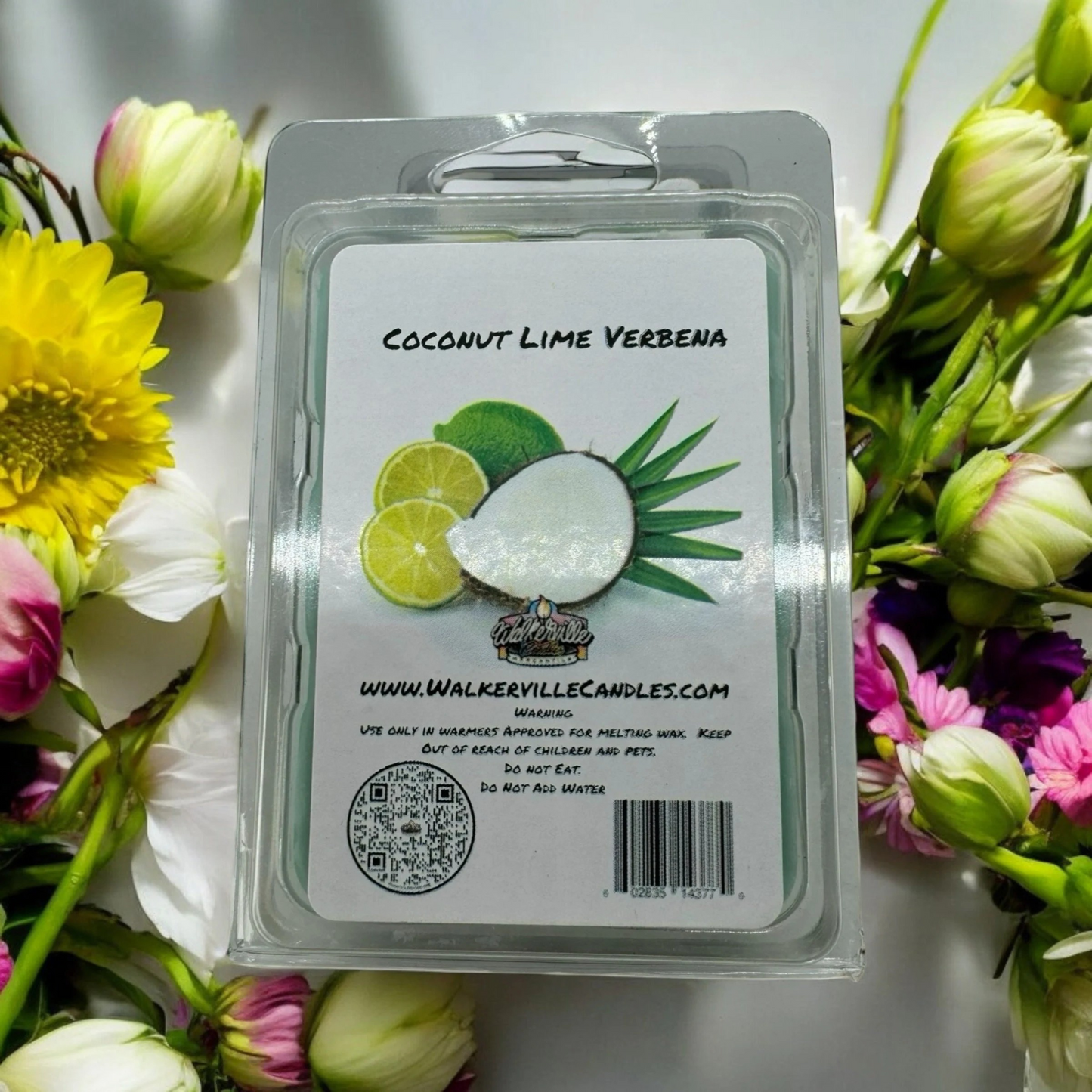 Coconut Lime Verbena Scented Handmade, Eco-friendly Wax Melt