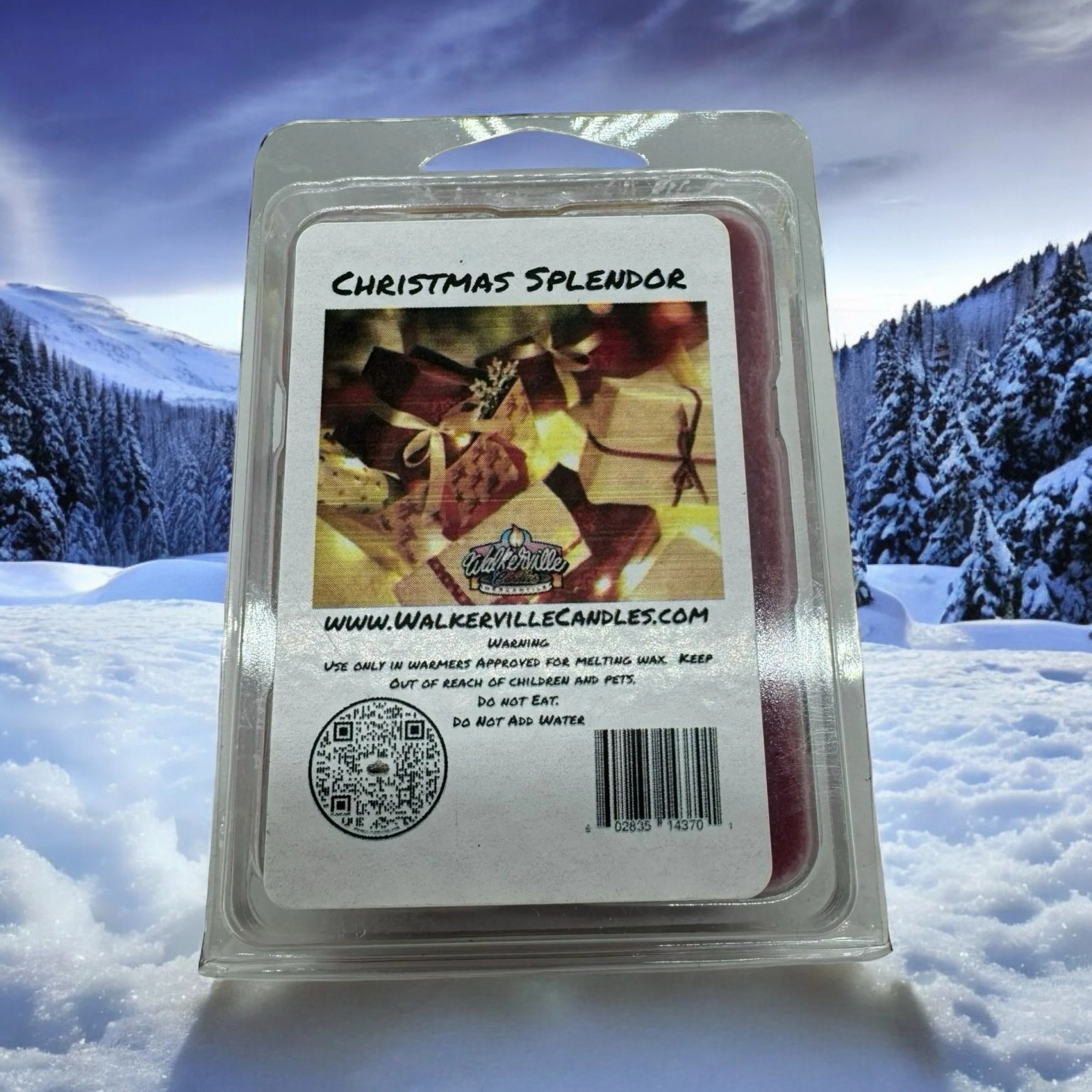 Christmas Splendor Scented Handmade, Eco-friendly Wax Melt