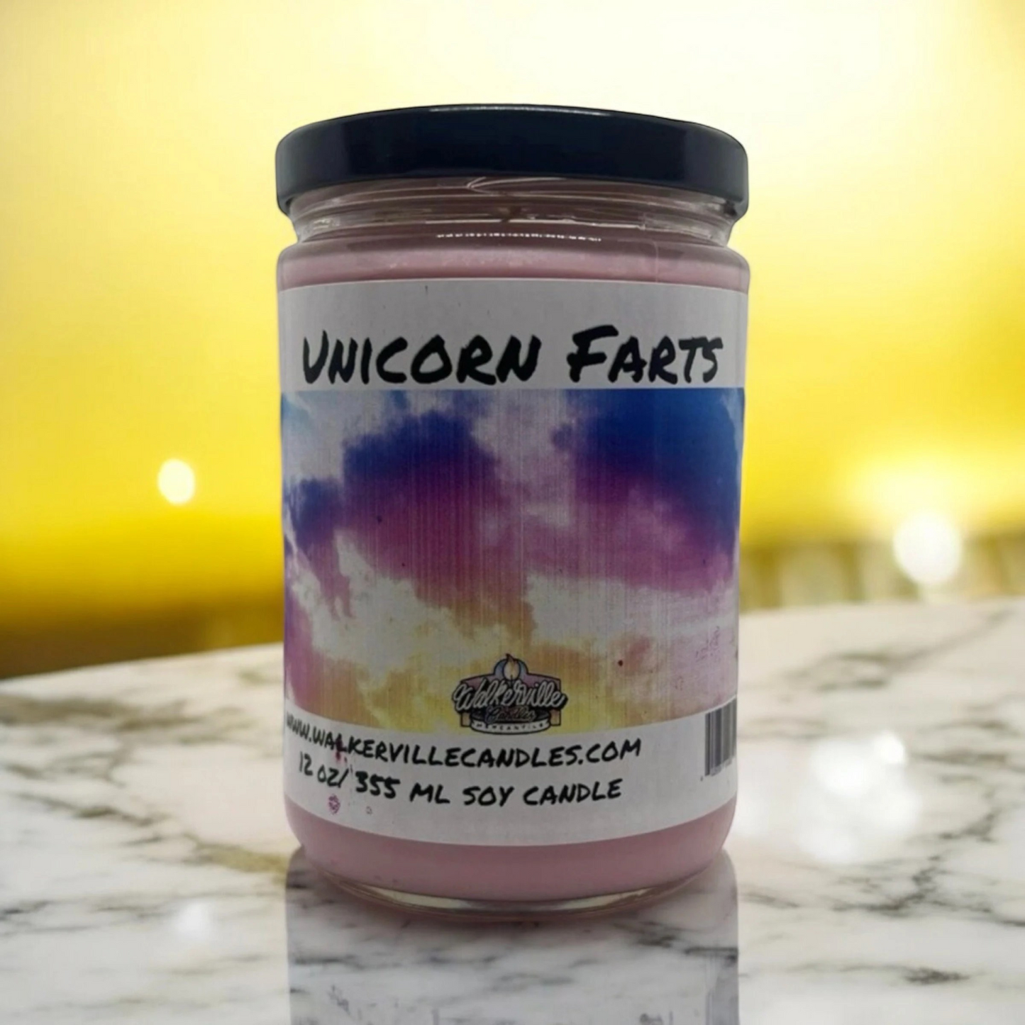 Unicorn Farts 100% Coconut Soy Eco-friendly 12 oz Candle