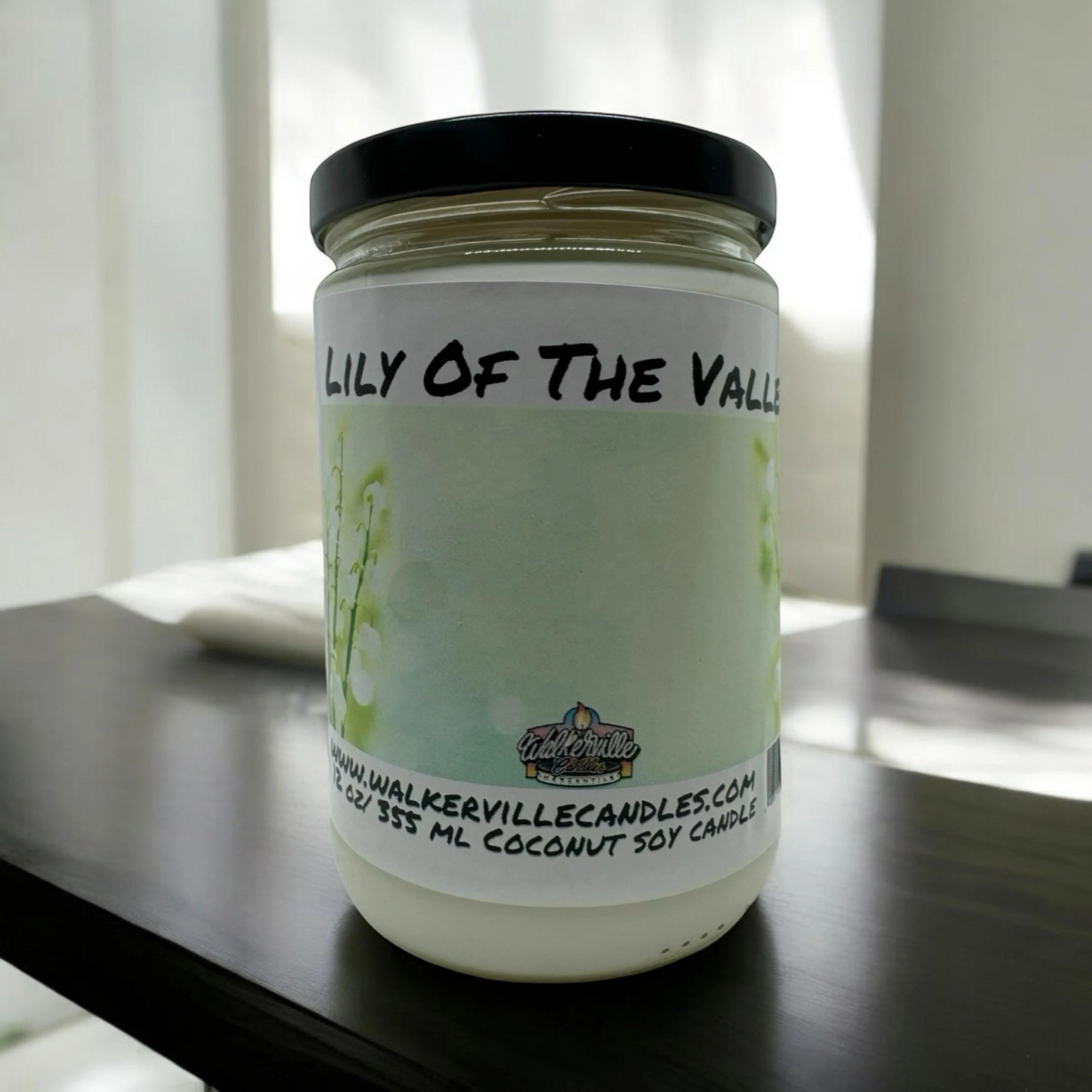 Lily of the Valley 100% Coconut Soy Eco-friendly 12 oz Candle Wood Wick