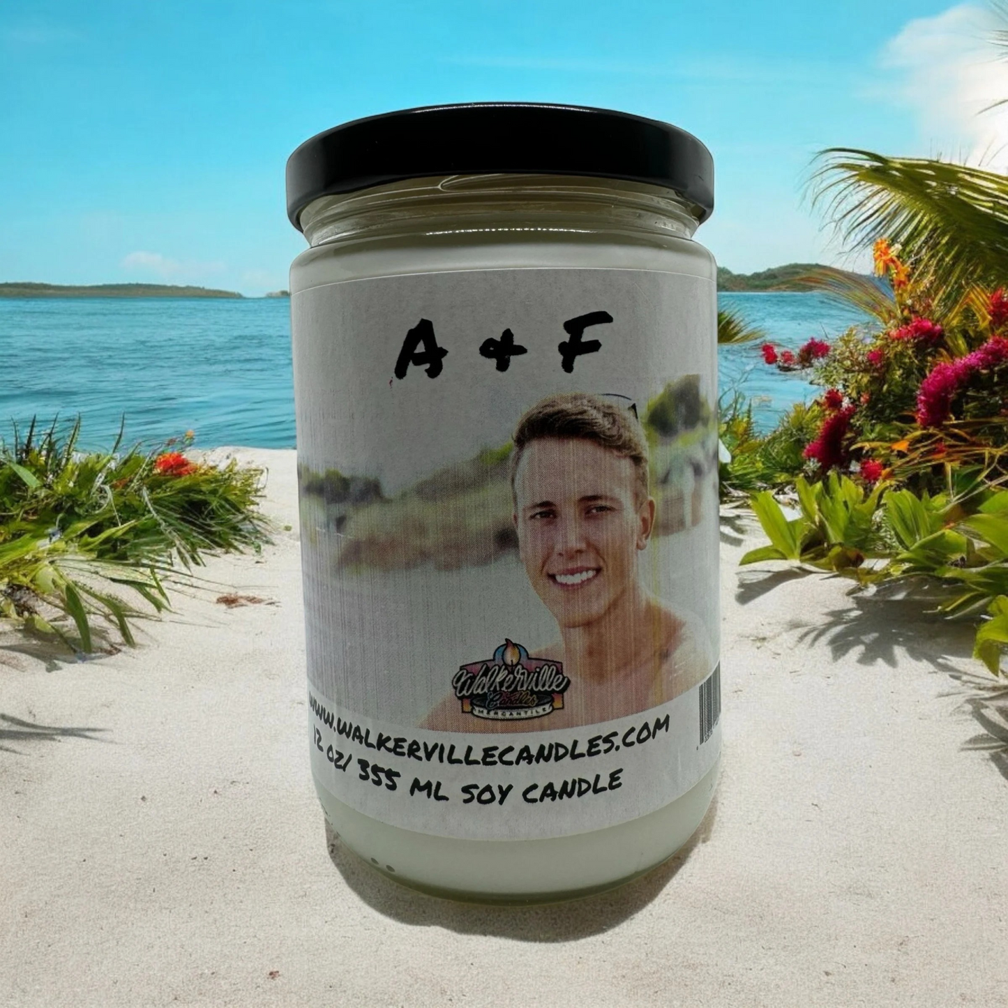 A & F 100% Coconut Soy Eco-friendly 12 oz Candle Wood Wick