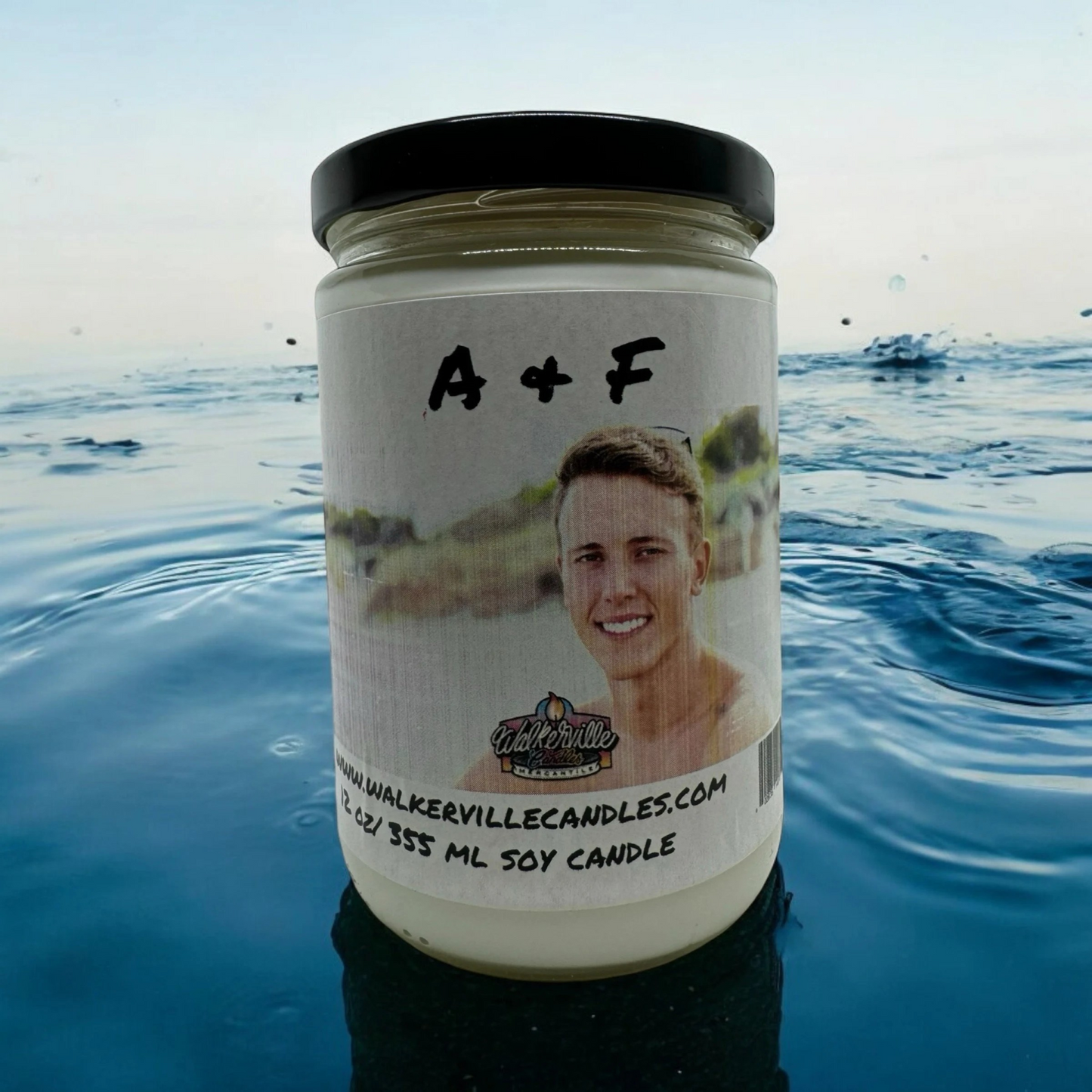 A & F 100% Coconut Soy Eco-friendly 12 oz Candle Wood Wick