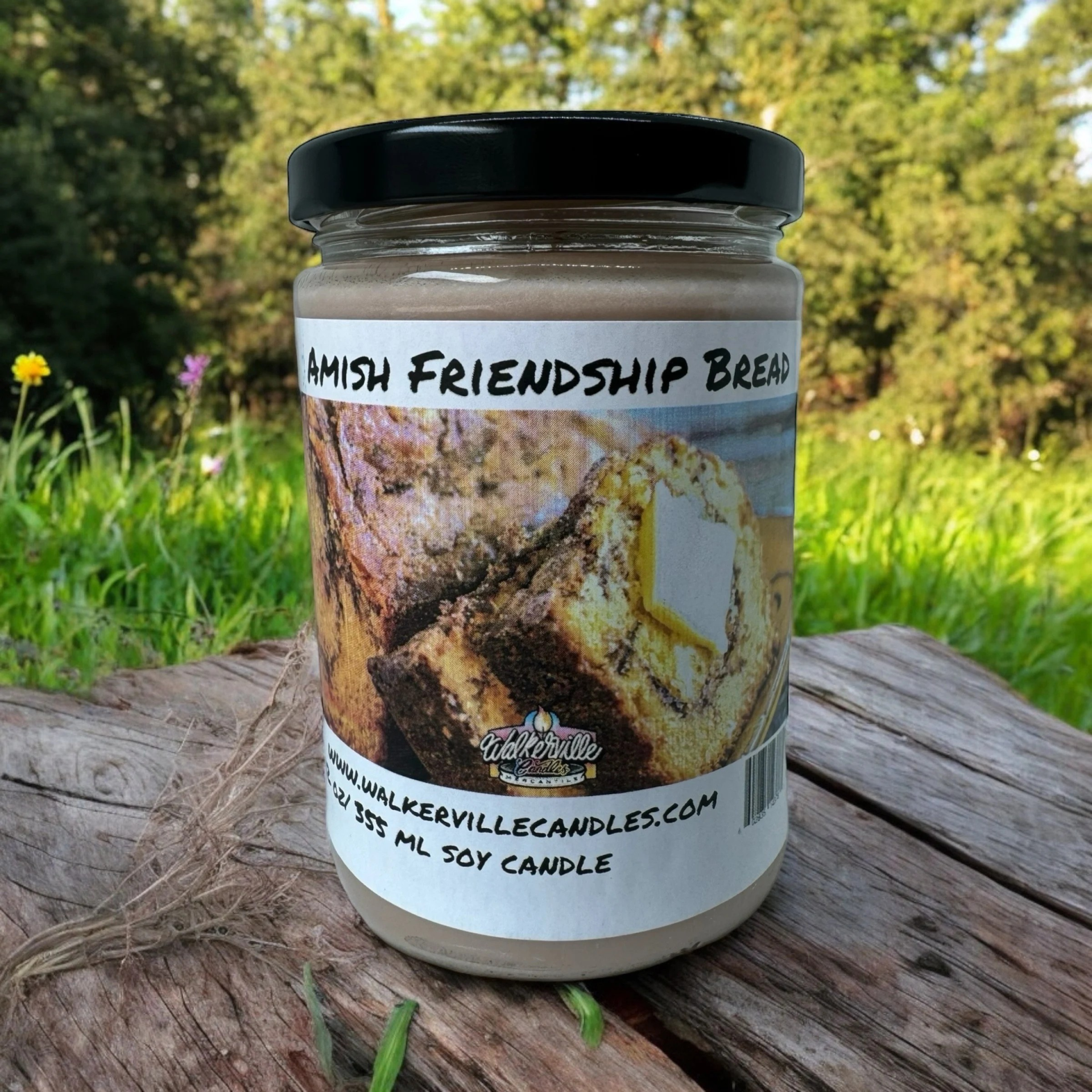 Amish Friendship Bread Vegan Coconut Soy 12 oz/ 355 ml Candle Hand-poured, Eco-friendly, Clean Burning, Bakery, Food, Drink