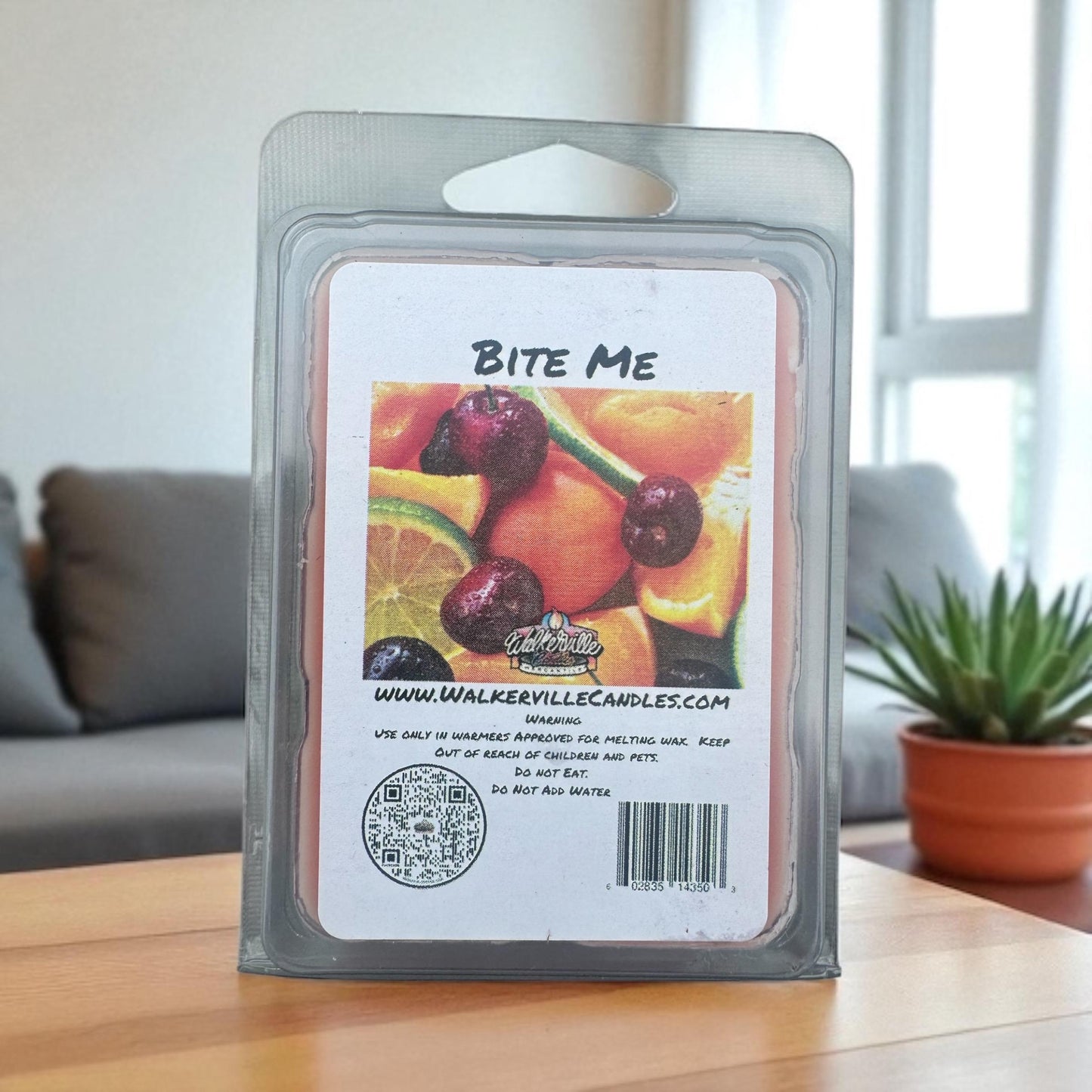Bite Me Scented Vegan Soy wax, Hand-poured, Eco-friendly Fruity Wax Melt