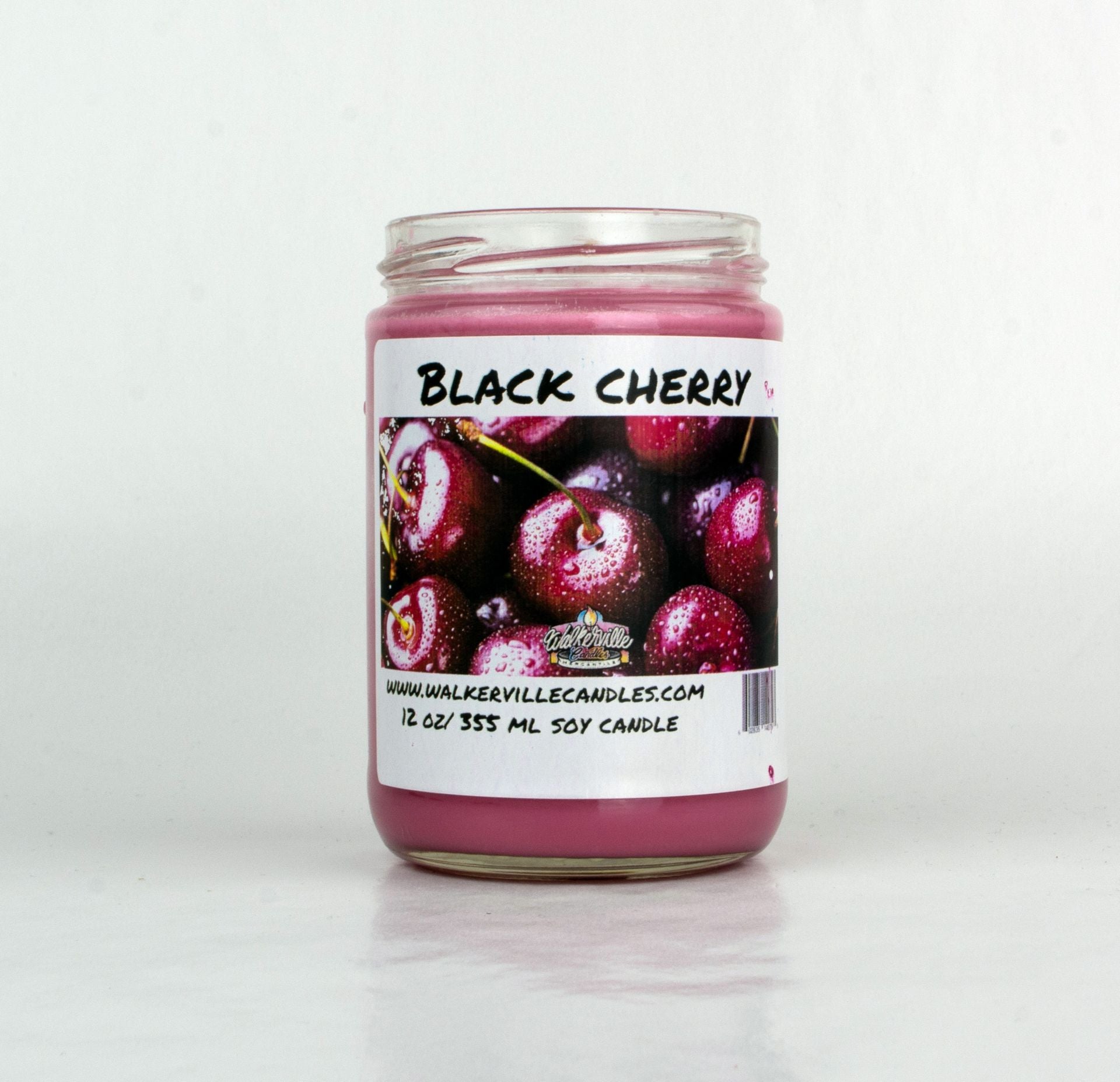 Black Cherry Vegan Coconut Soy 12 oz/ 355 ml Candle Hand-poured, Eco-friendly, Clean Burning, Fruity