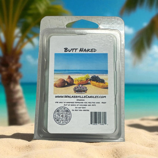 Butt Naked Vegan Soy wax, Hand-poured, Eco-friendly Fruity Wax Melt