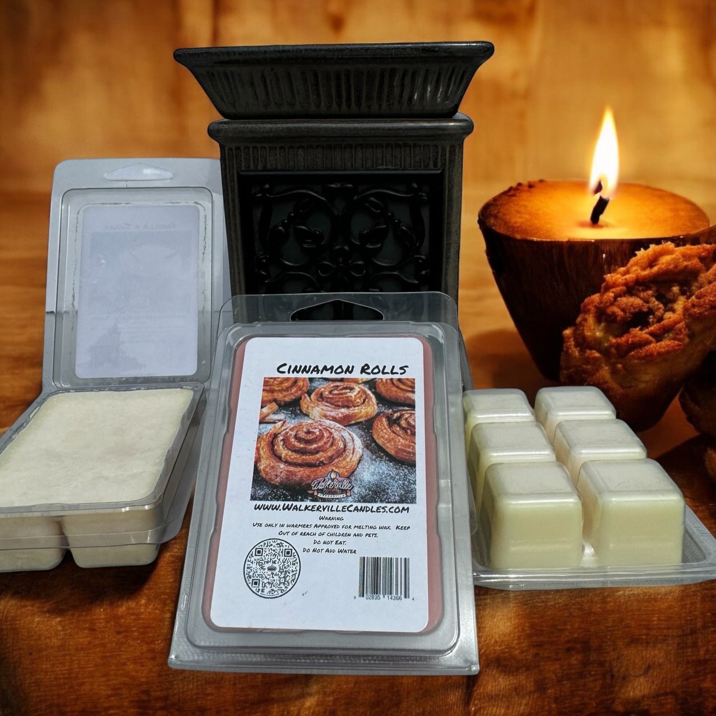 Cinnamon Rolls Vegan Soy wax, Hand-poured, Eco-friendly Bakery Food Drink Wax Melt