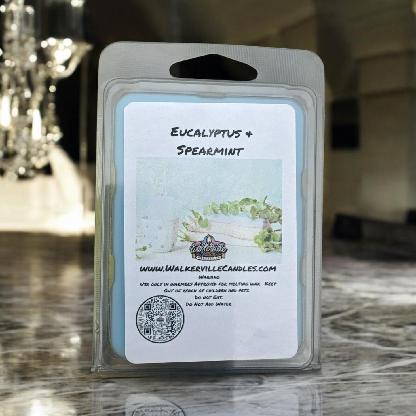 Eucalyptus & Spearmint Vegan Soy wax, Hand-poured, Eco-friendly Fruity Floral Wax Melt