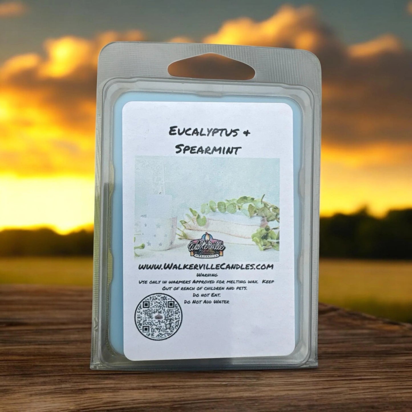 Eucalyptus & Spearmint Vegan Soy wax, Hand-poured, Eco-friendly Fruity Floral Wax Melt