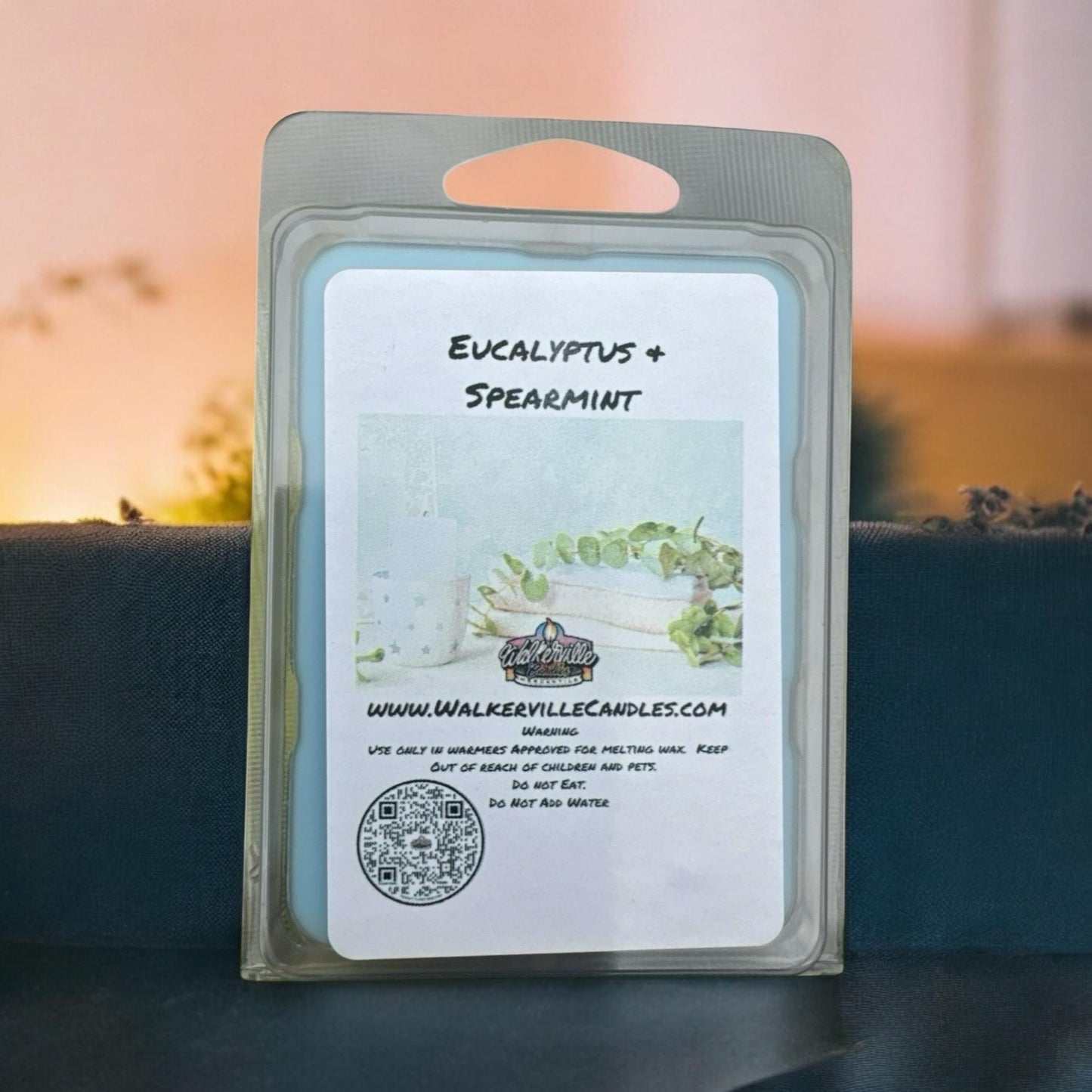 Eucalyptus & Spearmint Vegan Soy wax, Hand-poured, Eco-friendly Fruity Floral Wax Melt