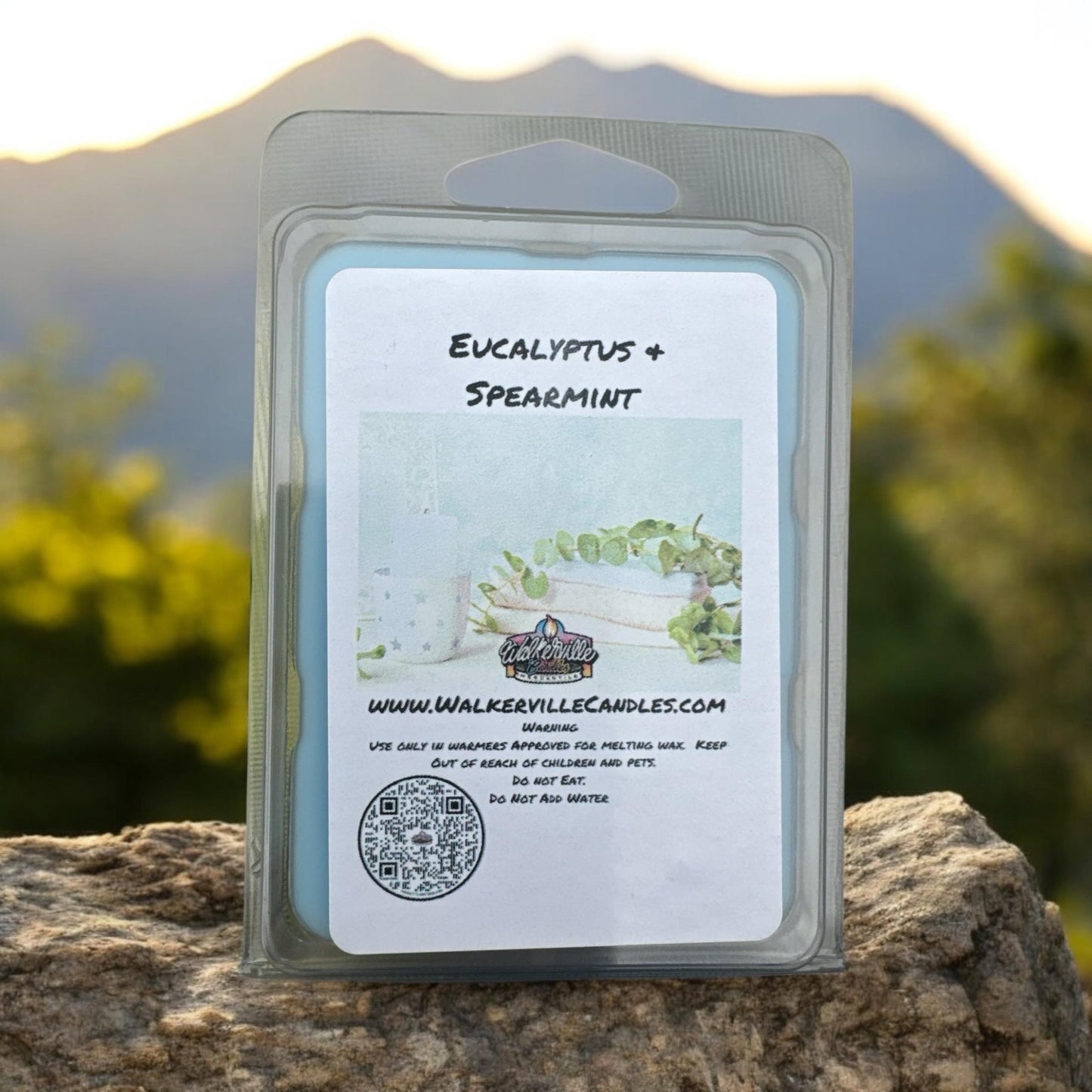 Eucalyptus & Spearmint Vegan Soy wax, Hand-poured, Eco-friendly Fruity Floral Wax Melt