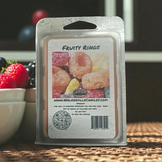 Fruity Rings Vegan Soy wax, Hand-poured, Eco-friendly Fruity Bakery Food Drink Wax Melt