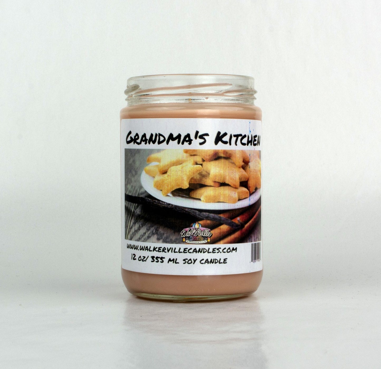 Grandma's Kitchen 100% Coconut Soy Eco-friendly 12 oz Candle Wood Wick