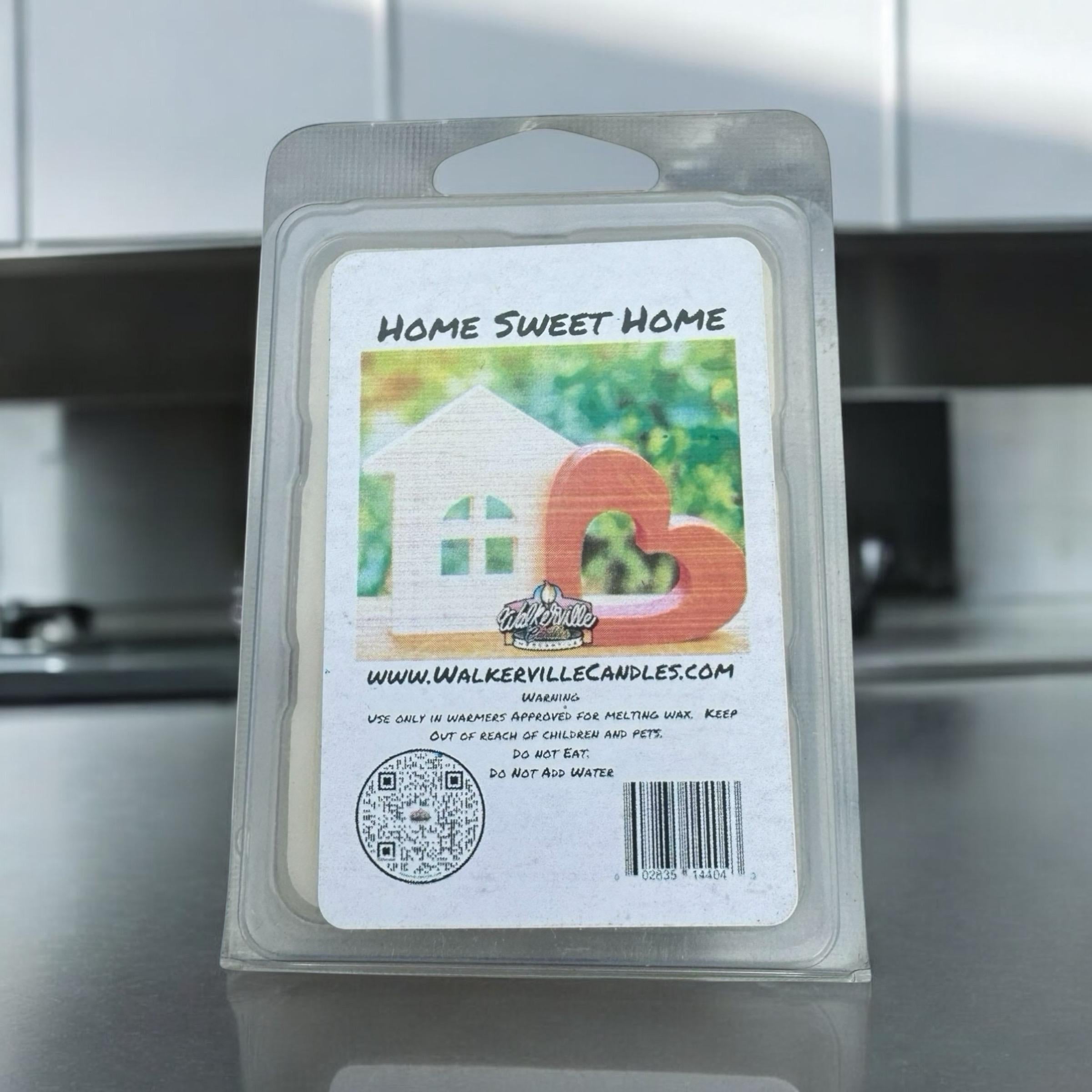 Home Sweet Home Scented Handmade, Eco-friendly Wood Clean Floral Wax Melt
