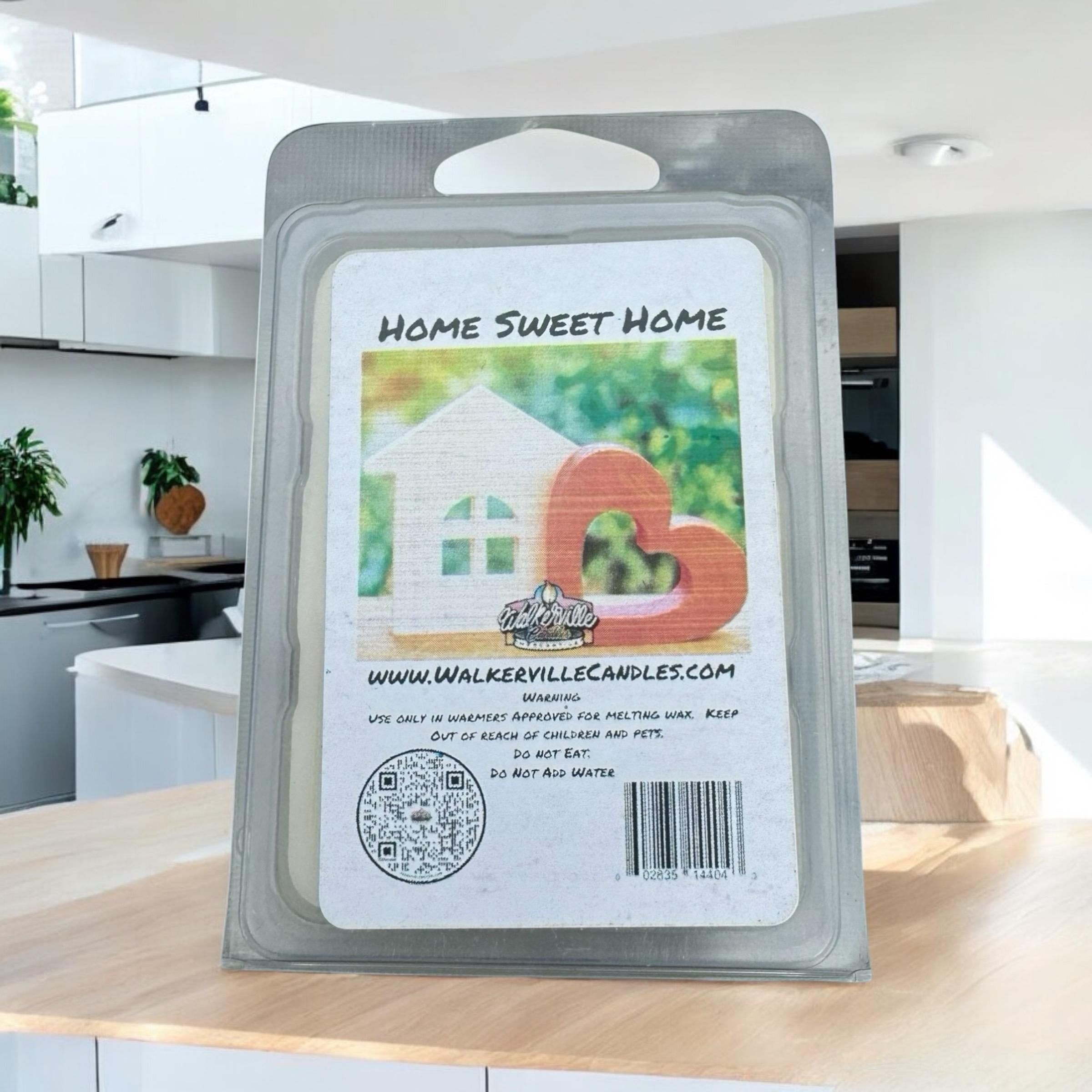 Home Sweet Home Scented Handmade, Eco-friendly Wood Clean Floral Wax Melt