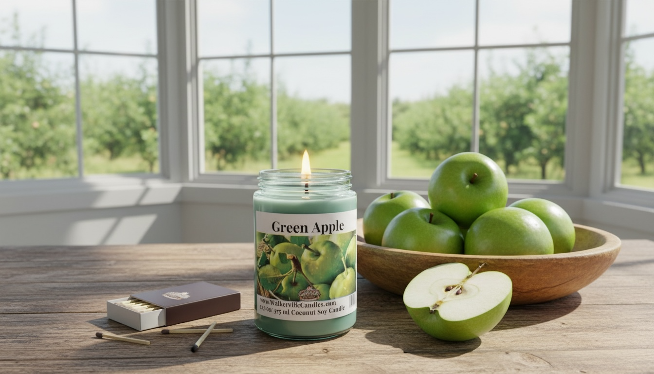 Green Apple Coconut Soy 12.5 oz/ 375 ml Candle