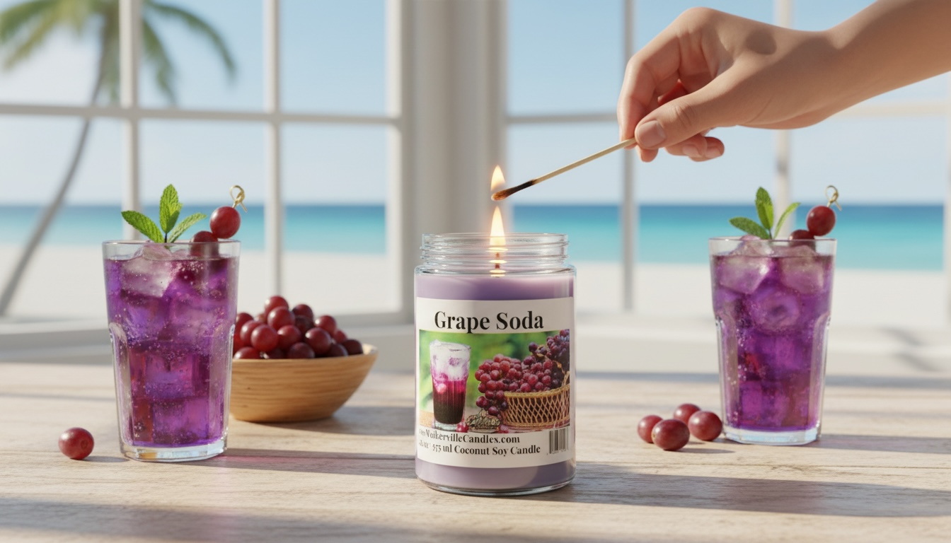 Grape Soda Coconut Soy 12.5 oz/ 375 ml Candle