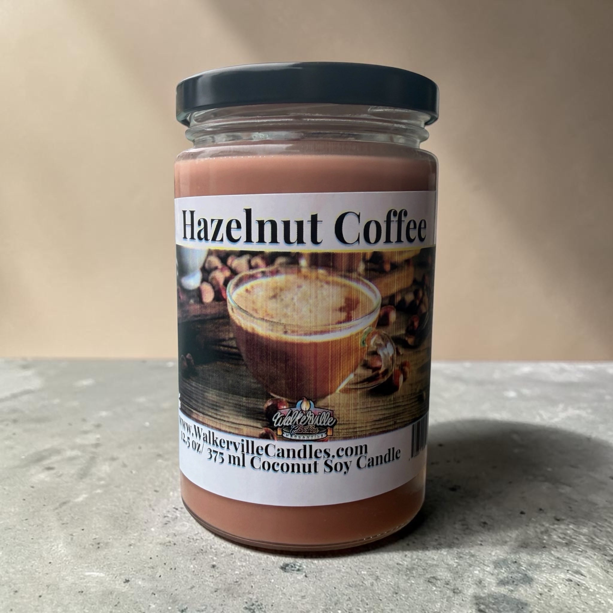 Hazelnut Coffee Coconut Soy 12.5 oz/ 375 ml Candle Wood Wick