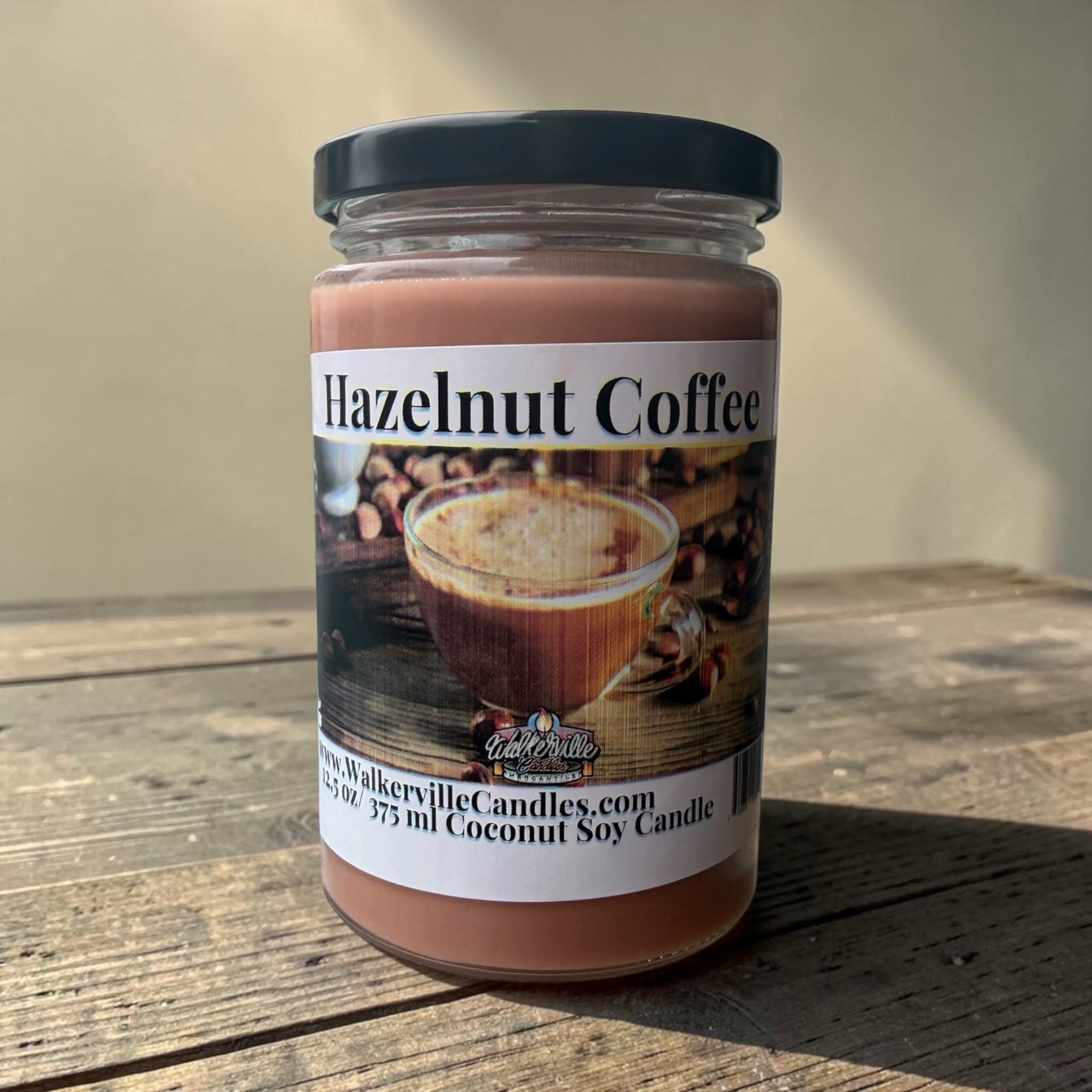 Hazelnut Coffee Coconut Soy 12.5 oz/ 375 ml Candle Wood Wick
