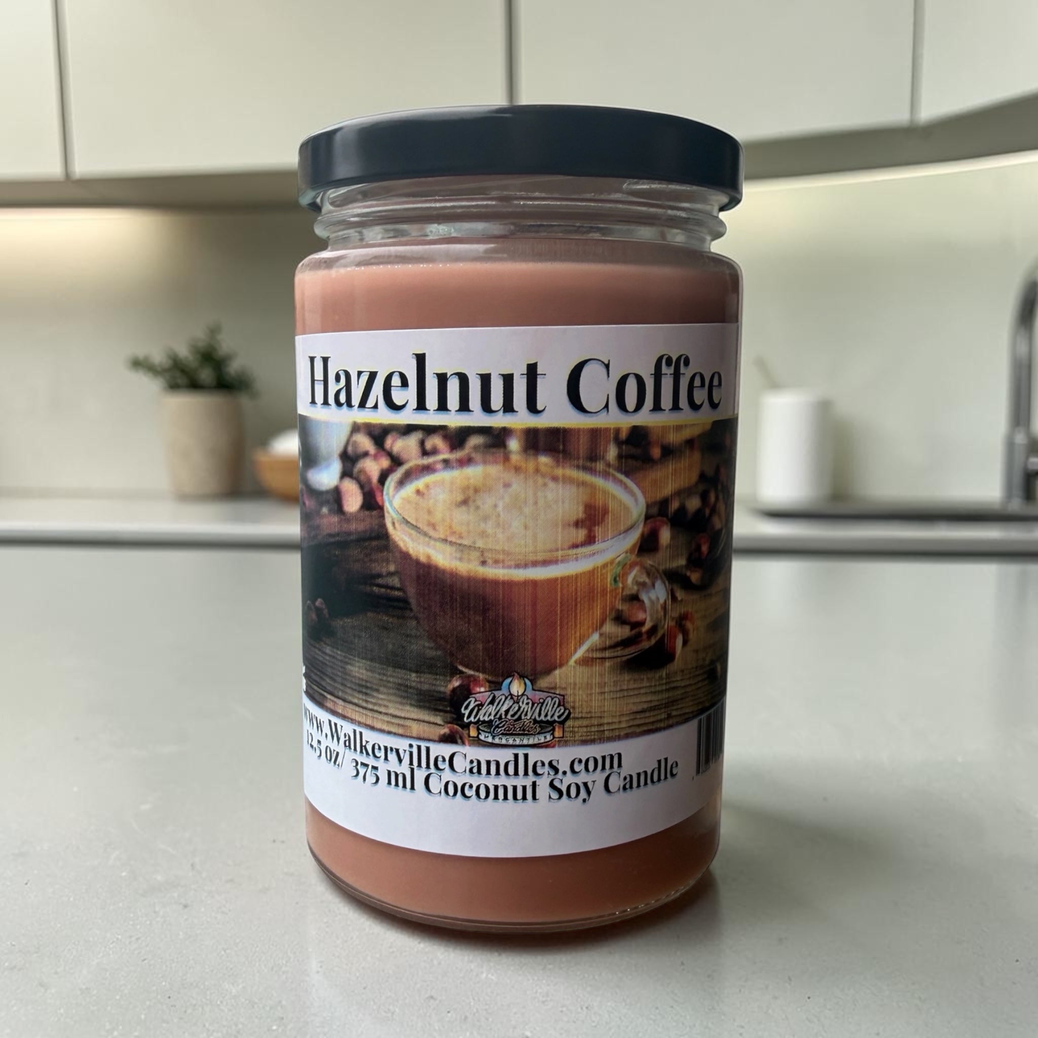 Hazelnut Coffee Coconut Soy 12.5 oz/ 375 ml Candle Wood Wick