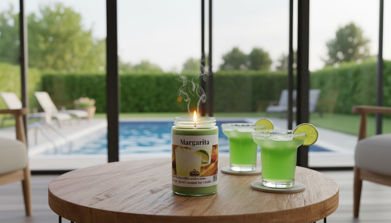 Margarita Coconut Soy 12.5 oz/ 375 ml Candle Wood Wick