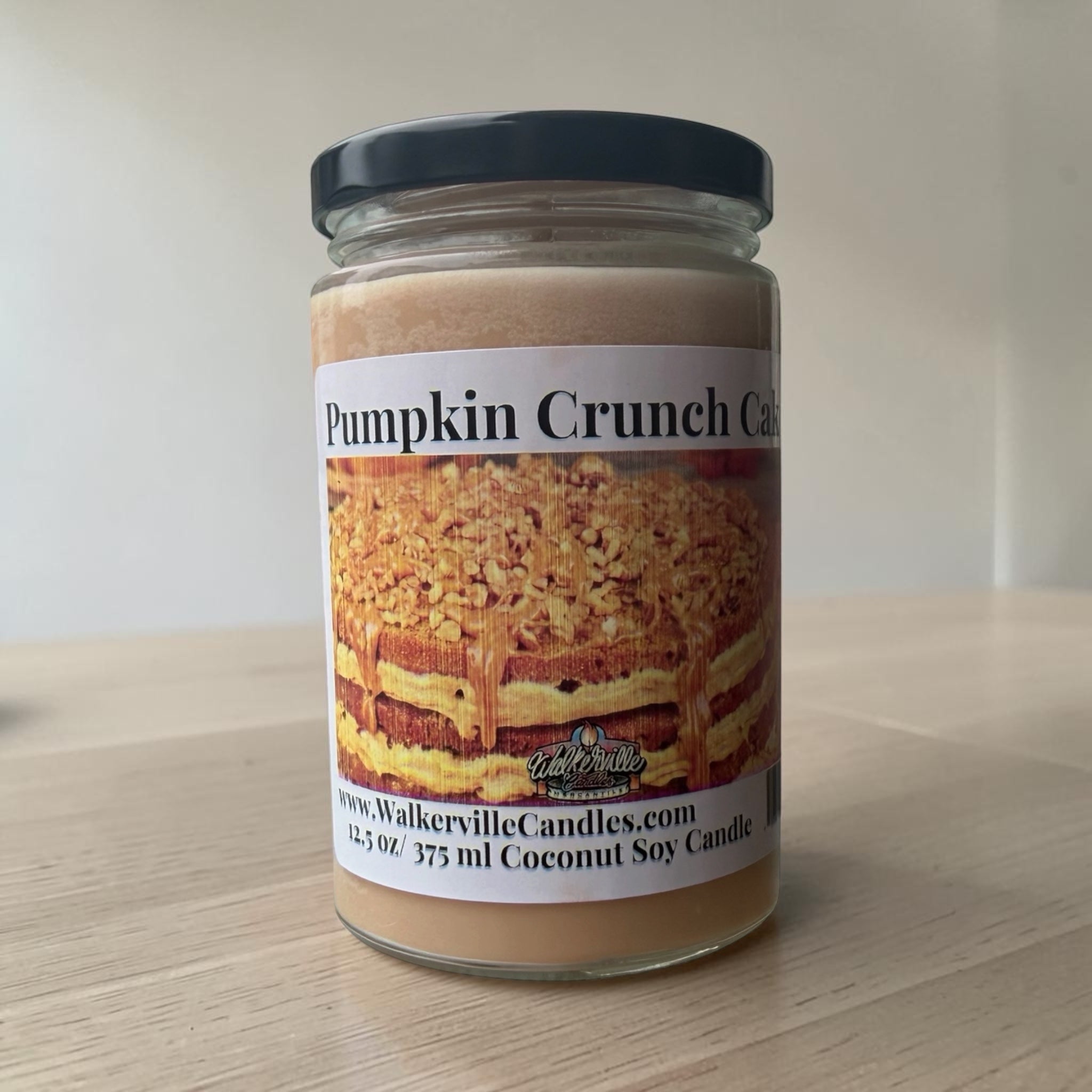 Pumpkin Crunch Cake Coconut Soy 12.5 oz/ 375 ml Candle Wood Wick