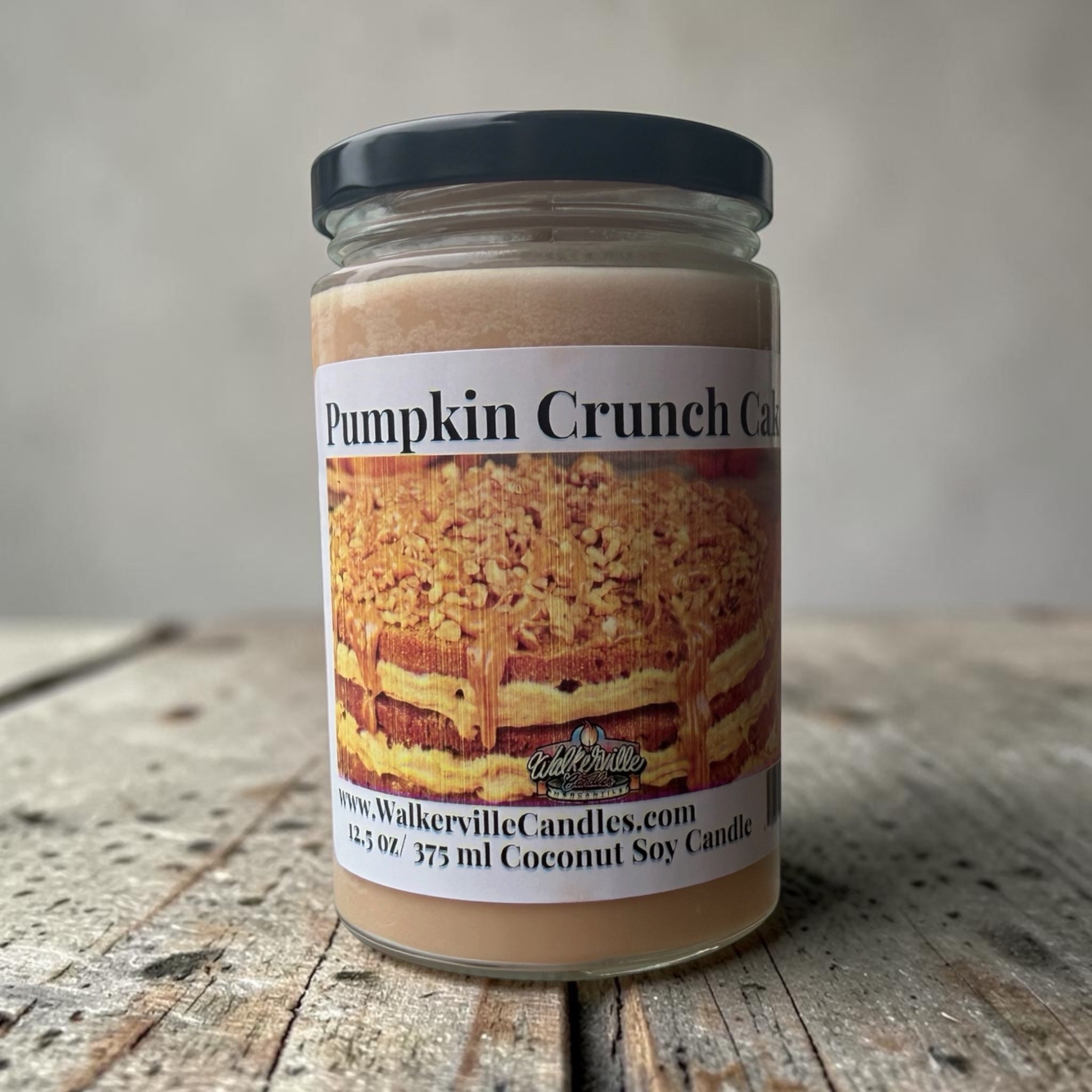 Pumpkin Crunch Cake Coconut Soy 12.5 oz/ 375 ml Candle Wood Wick