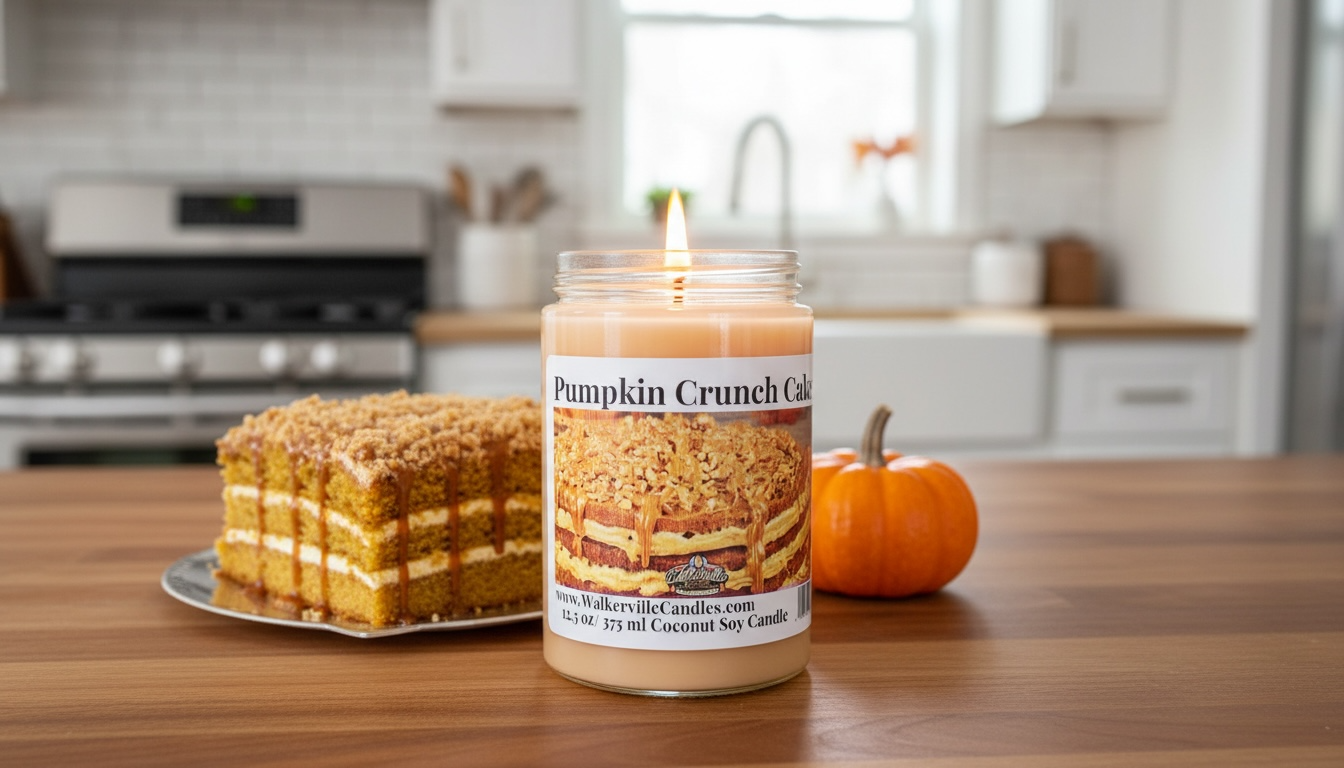 Pumpkin Crunch Cake Coconut Soy 12.5 oz/ 375 ml Candle