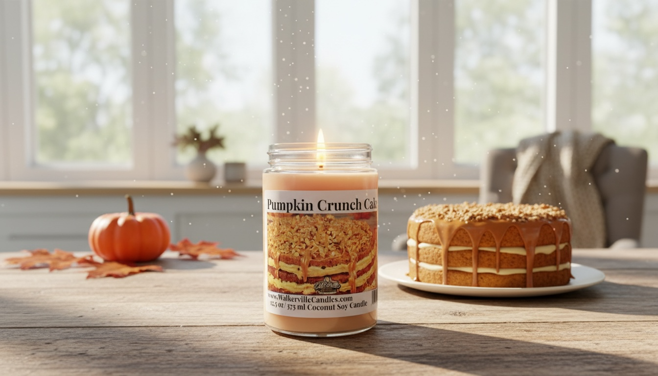 Pumpkin Crunch Cake Coconut Soy 12.5 oz/ 375 ml Candle