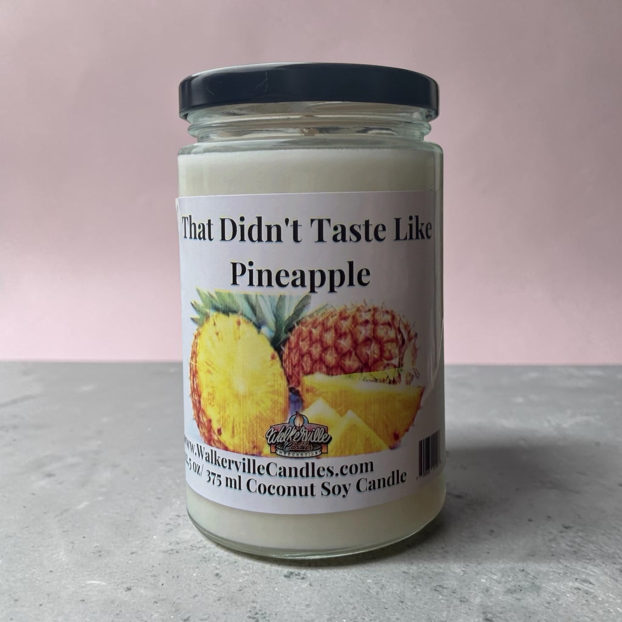 That Didn't Taste Like Pineapple Coconut Soy 12.5 oz/ 375 ml Candle Wood Wick
