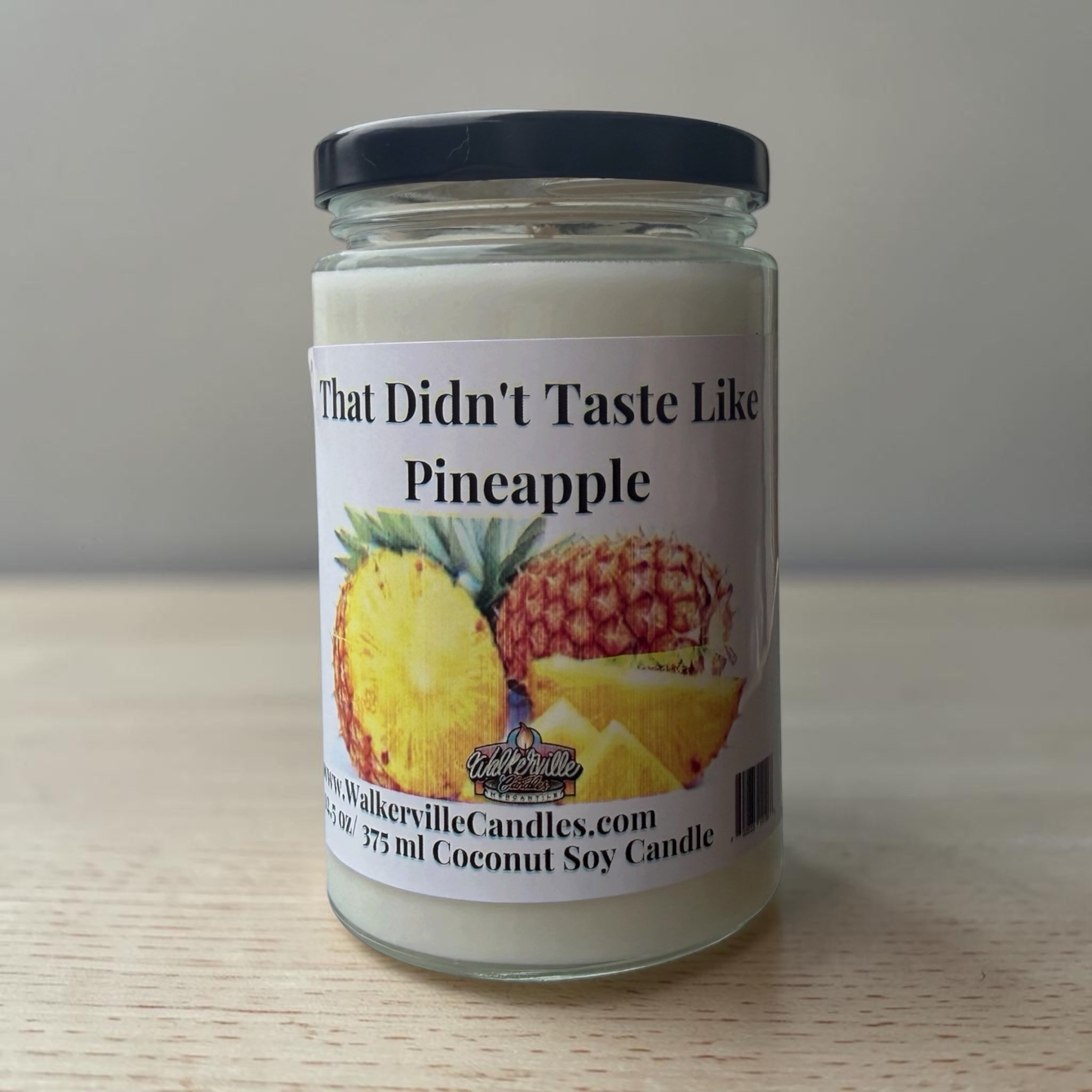 That Didn't Taste Like Pineapple Coconut Soy 12.5 oz/ 375 ml Candle Wood Wick