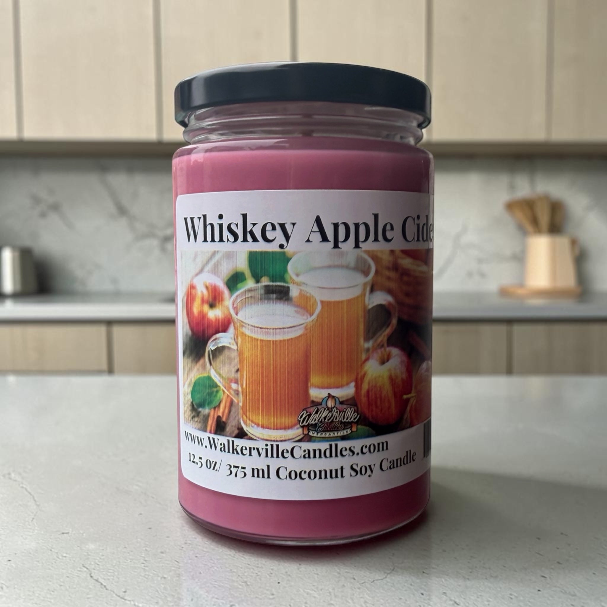 Whiskey Apple Cider Coconut Soy 12.5 oz/ 375 ml Candle