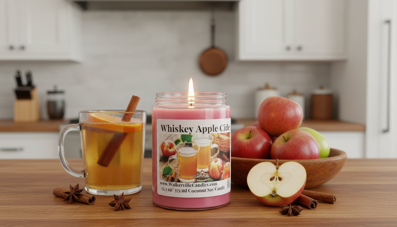 Whiskey Apple Cider Coconut Soy 12.5 oz/ 375 ml Candle