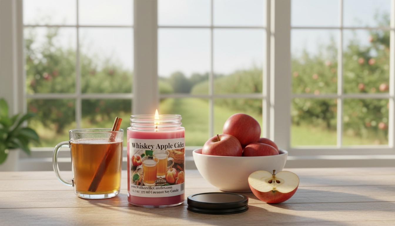 Whiskey Apple Cider Coconut Soy 12.5 oz/ 375 ml Candle