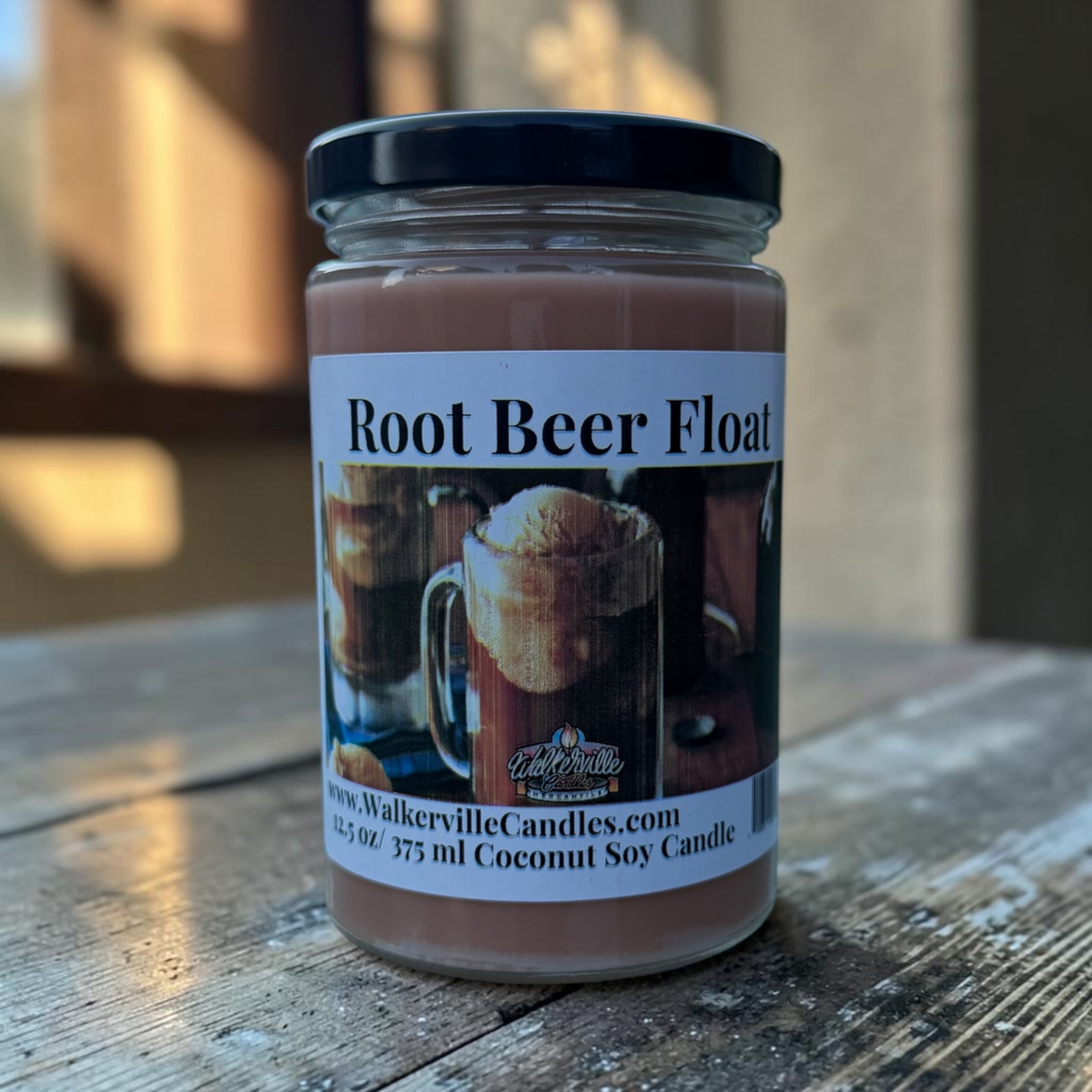 Root Beer Float Coconut Soy 12.5 oz/ 375 ml Candle Wood Wick