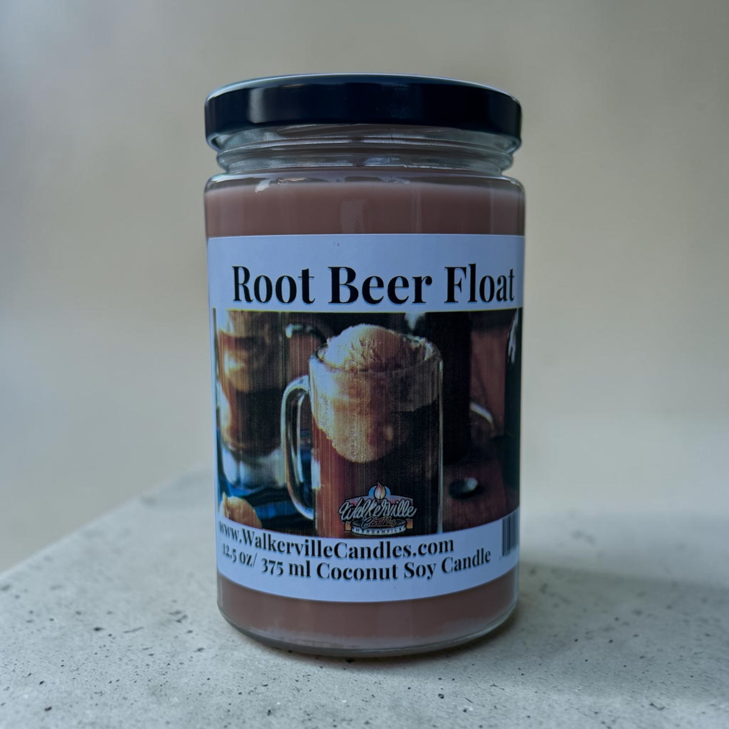 Root Beer Float Coconut Soy 12.5 oz/ 375 ml Candle Wood Wick