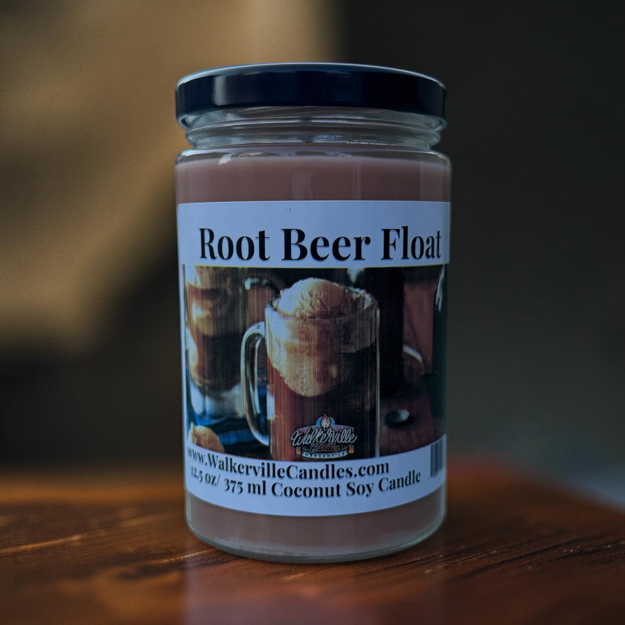 Root Beer Float Coconut Soy 12.5 oz/ 375 ml Candle Wood Wick