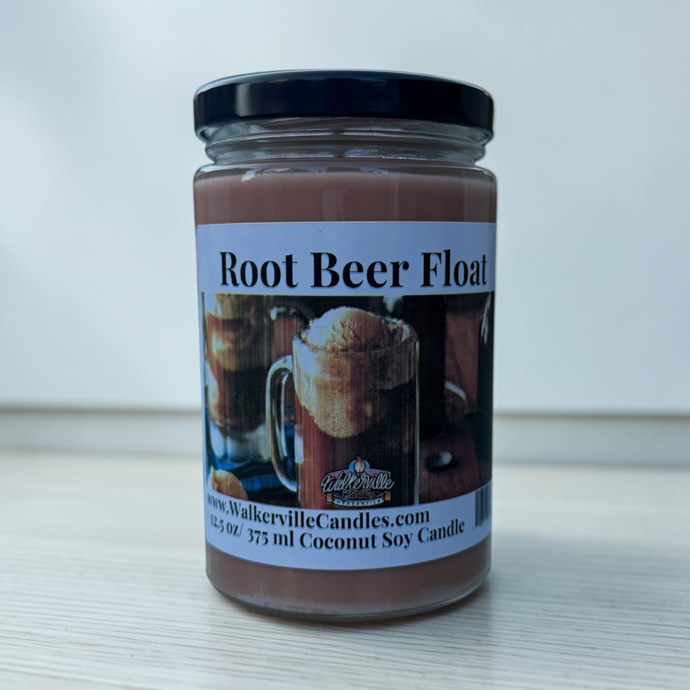 Root Beer Float Coconut Soy 12.5 oz/ 375 ml Candle Wood Wick